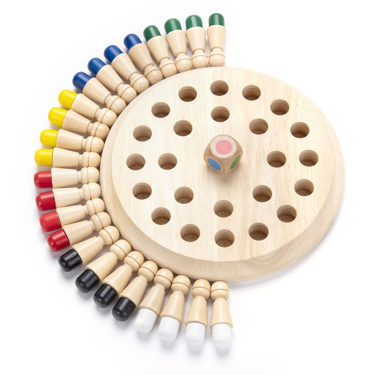 Hirger Wooden Memory Chess – Family Board Game for Kids & Adults | Montessori Educational Toy