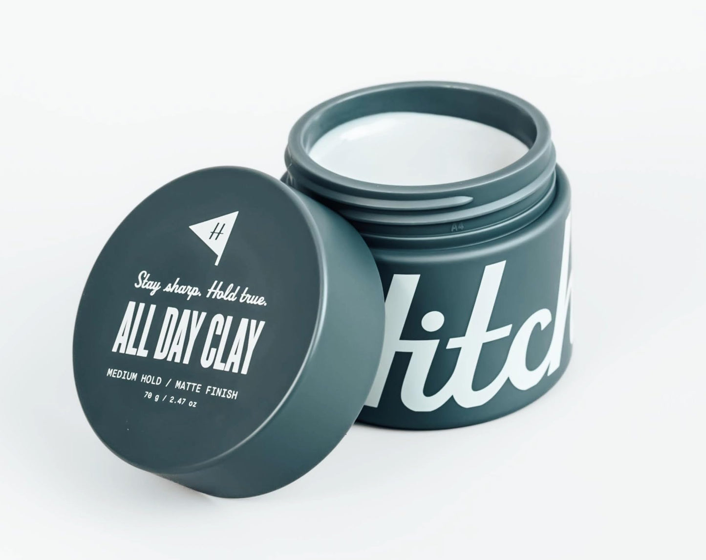 Hitch All Day Clay – Medium Hold, Matte Finish Hair Clay Pomade for Men