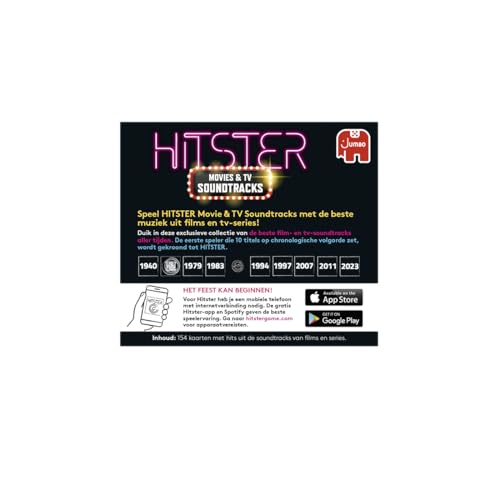 Hitster Movies & TV Soundtracks Expansion Set – Party Game for 2-10 Players