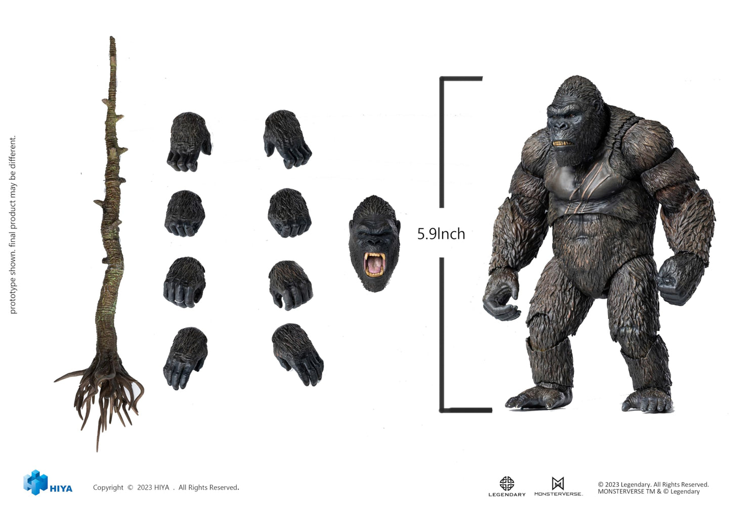 Hiya Toys Kong: Skull Island Exquisite Series Non-Scale Action Figure - 6in Tall, 21 Articulation Points