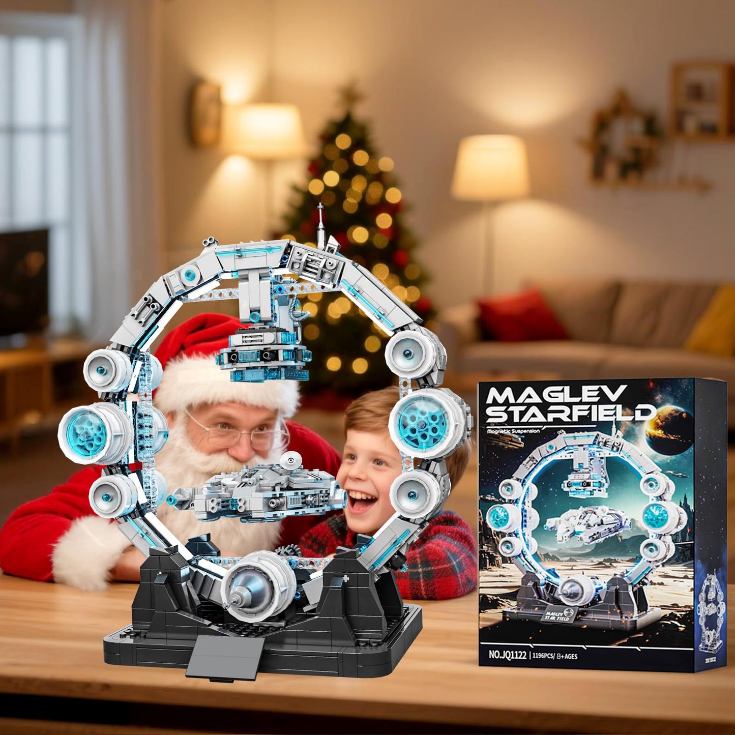 HJPLPXH Magnetic Levitation Orbital Station – Sci-Fi Space Building Blocks for Enthusiasts