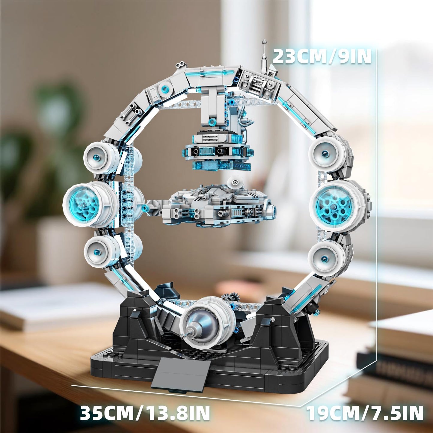 HJPLPXH Magnetic Levitation Orbital Station – Sci-Fi Space Building Blocks for Enthusiasts