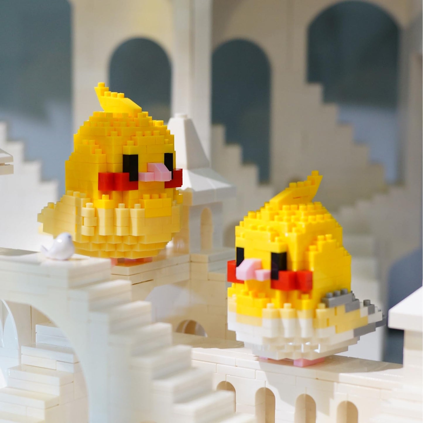 HJPLPXH Parrots Micro Mini Building Block Sets — 6-Box Bird-Themed Mini Bricks for Kids