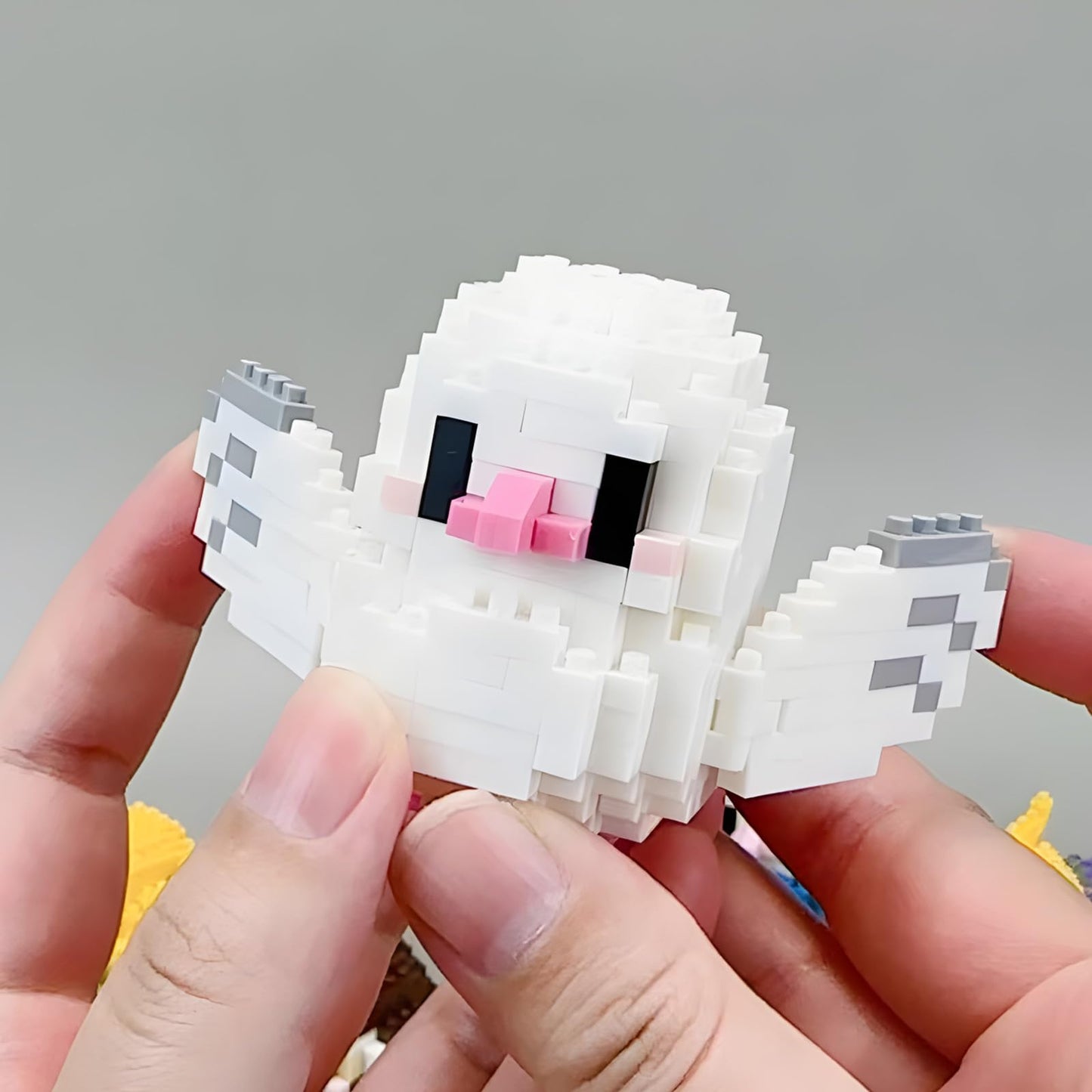 HJPLPXH Parrots Micro Mini Building Block Sets – 12-Box Bird Series for Kids