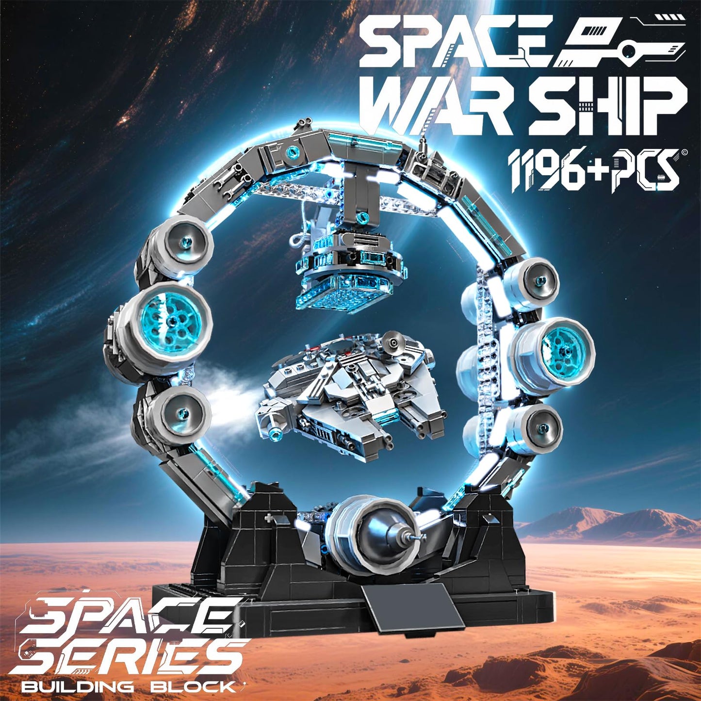 HJPLPXH Magnetic Levitation Orbital Station – Sci-Fi Space Building Blocks for Enthusiasts