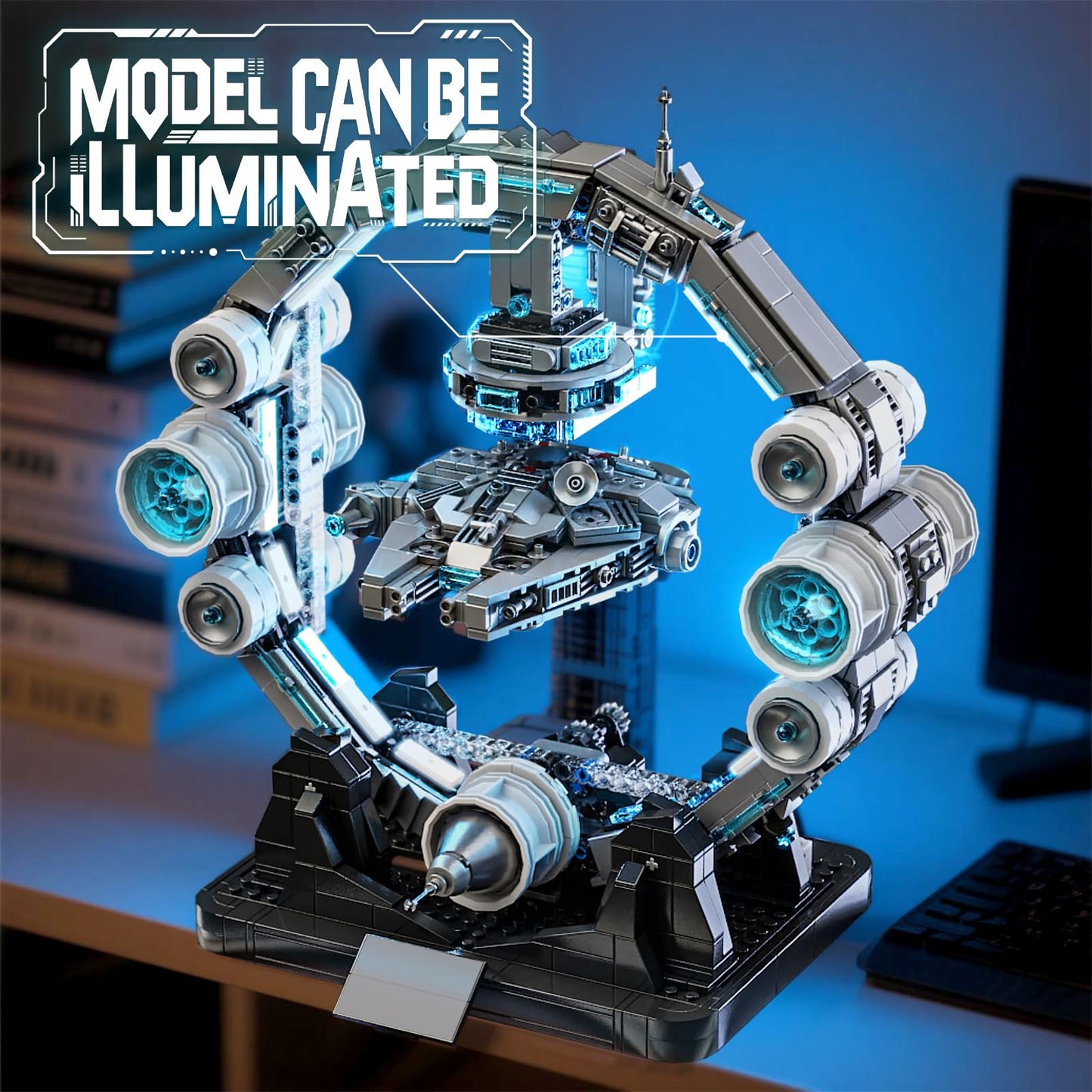 HJPLPXH Magnetic Levitation Orbital Station – Sci-Fi Space Building Blocks for Enthusiasts