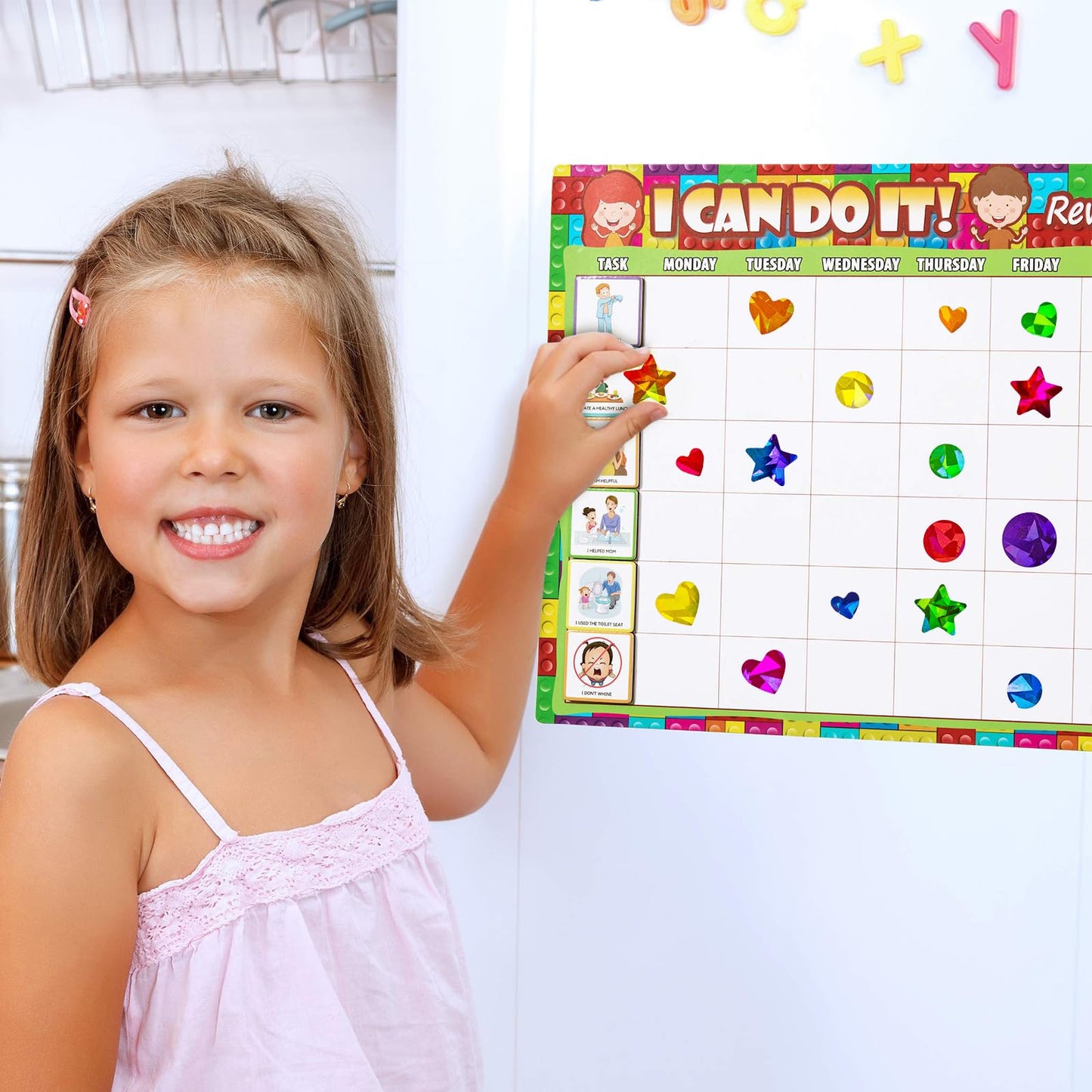 HLARTNET 2052Pcs Dot, Heart & Star Stickers — 36 Sheets for Kids Reward & Craft