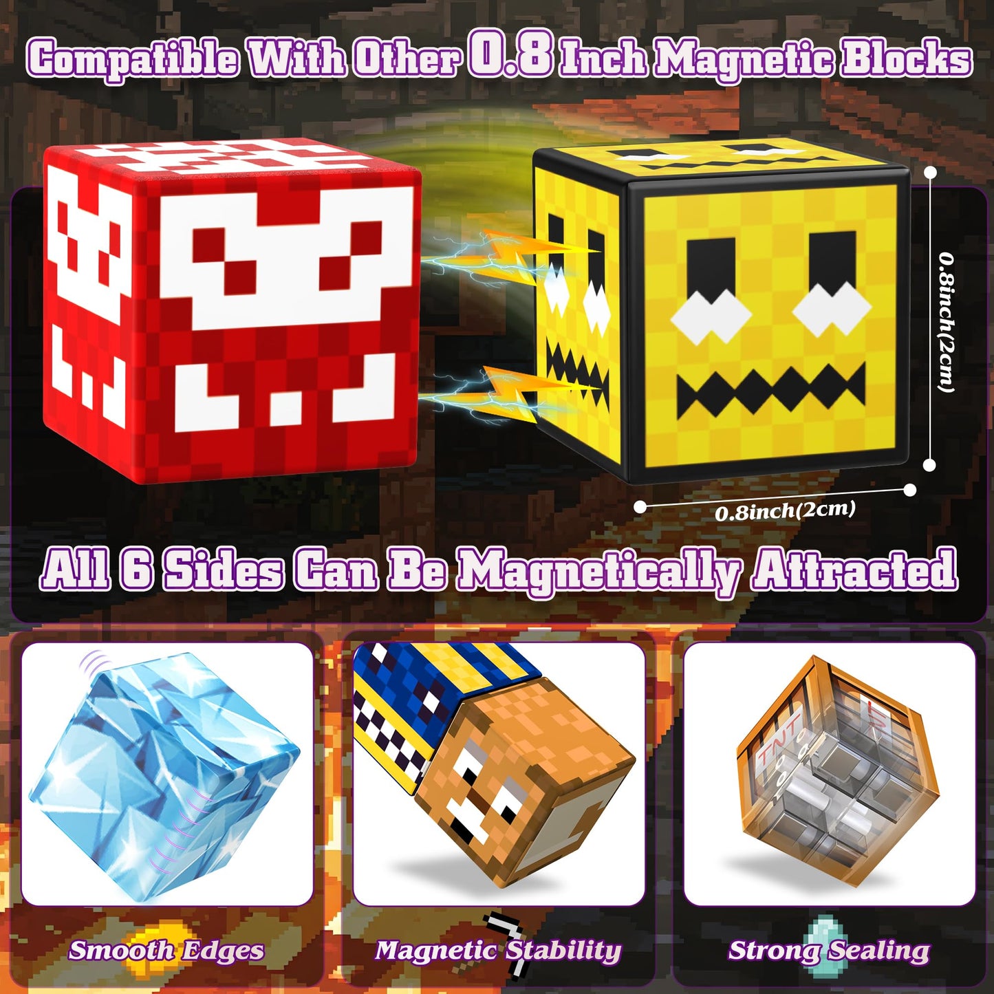 Hltyigr 150PCS Magnetic Blocks – STEM Building Toys for Kids 3+