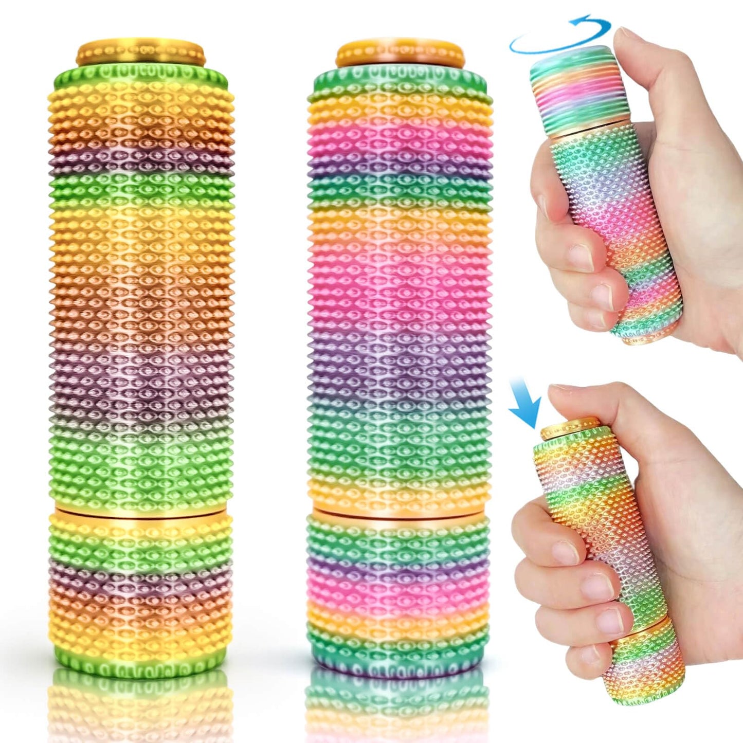HLXY Little Ouchies Pain Fidget 2-Pack – Spiky Grippie Toy for Focus, Anxiety Relief, and Desk Fun