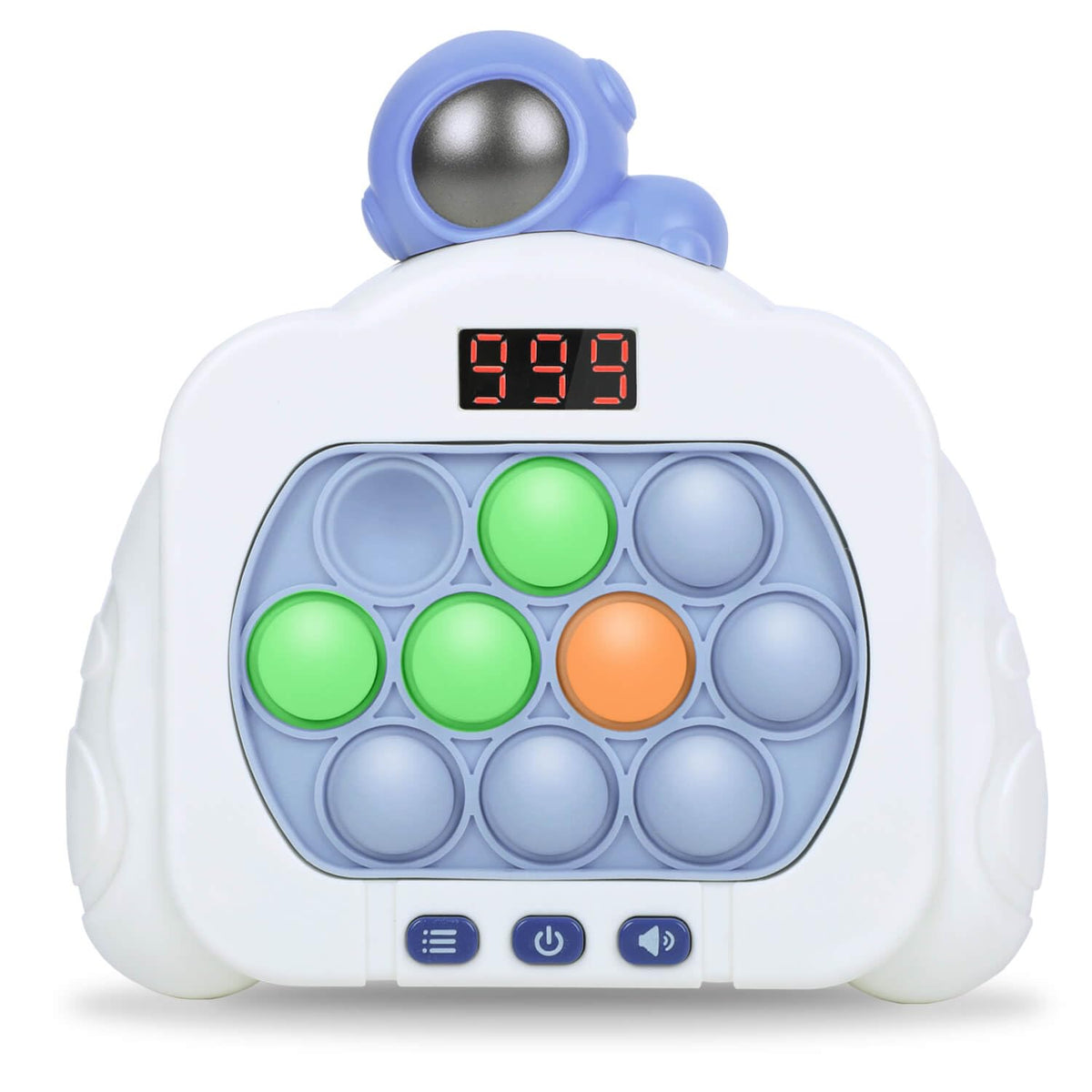 HLXY Quick Push Pop Fidget Toy – Astronaut Edition, 12 Light-Up Modes, Stress Relief & Party Favors