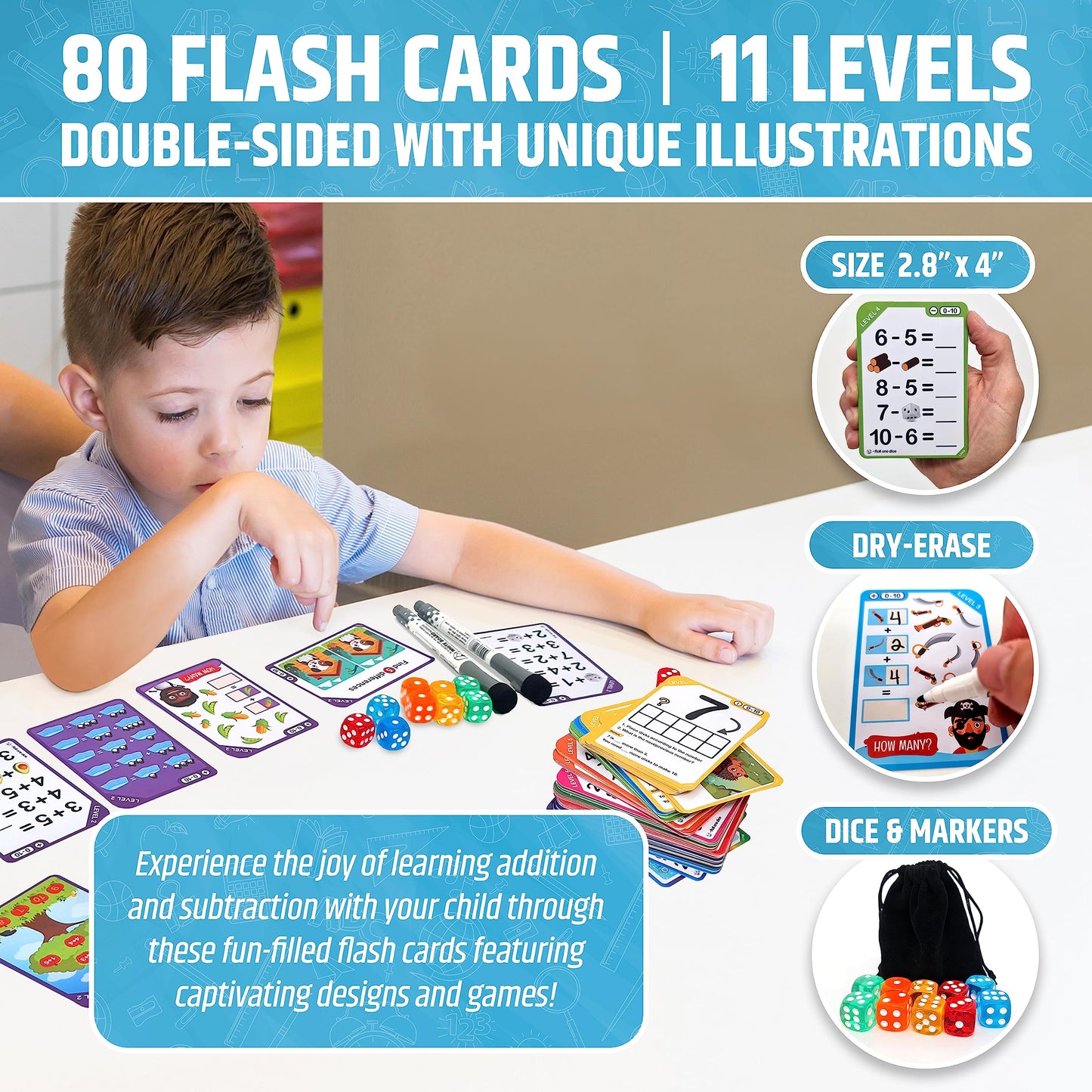 HMmagnets Magnetic Ten Frame Set: 8 Frames, 100 Counters, 80 Flash Cards, 10 Dice