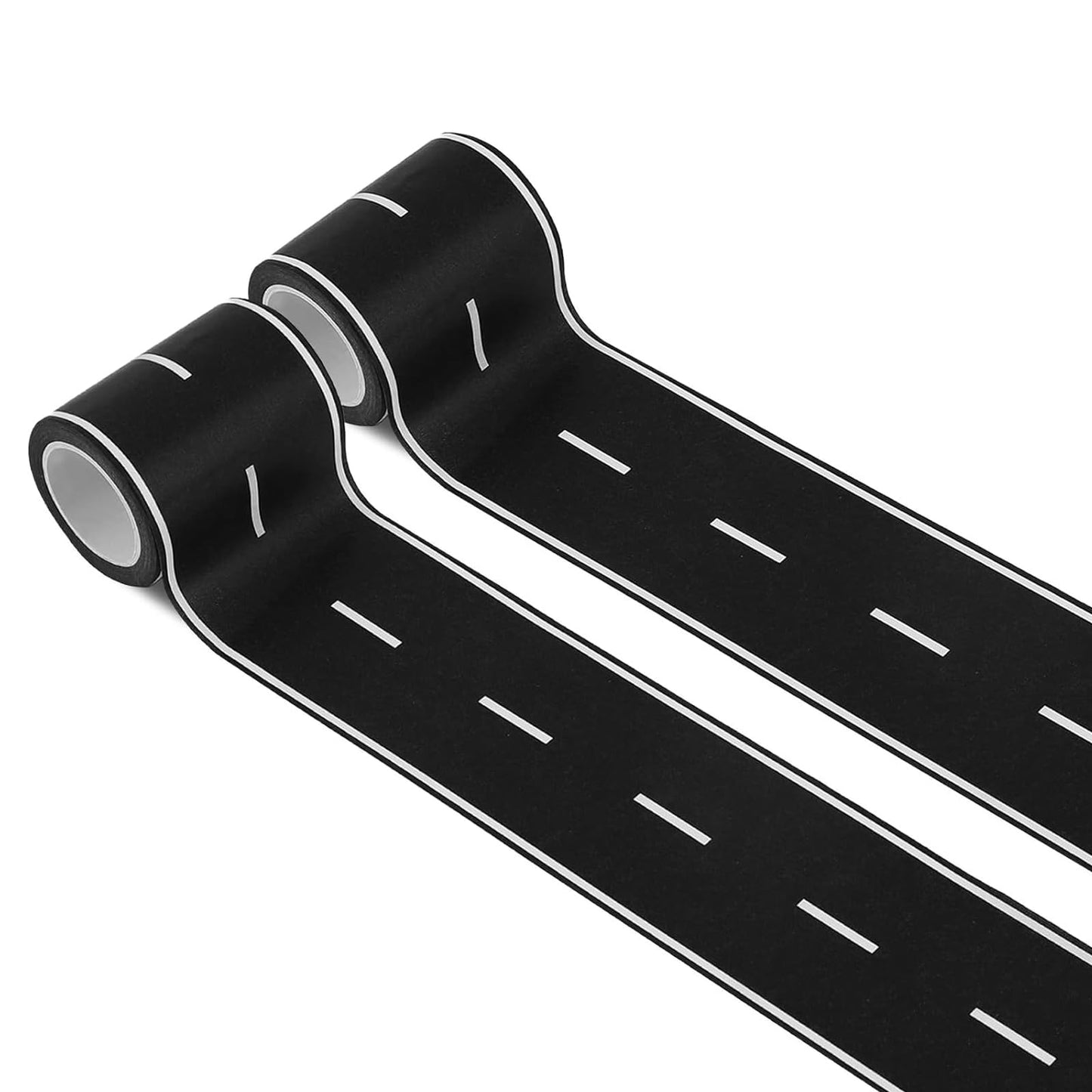 HMPBEFU 2 Pack Black Roadway Track Tape – 32.8 ft x 2 in | No Residue