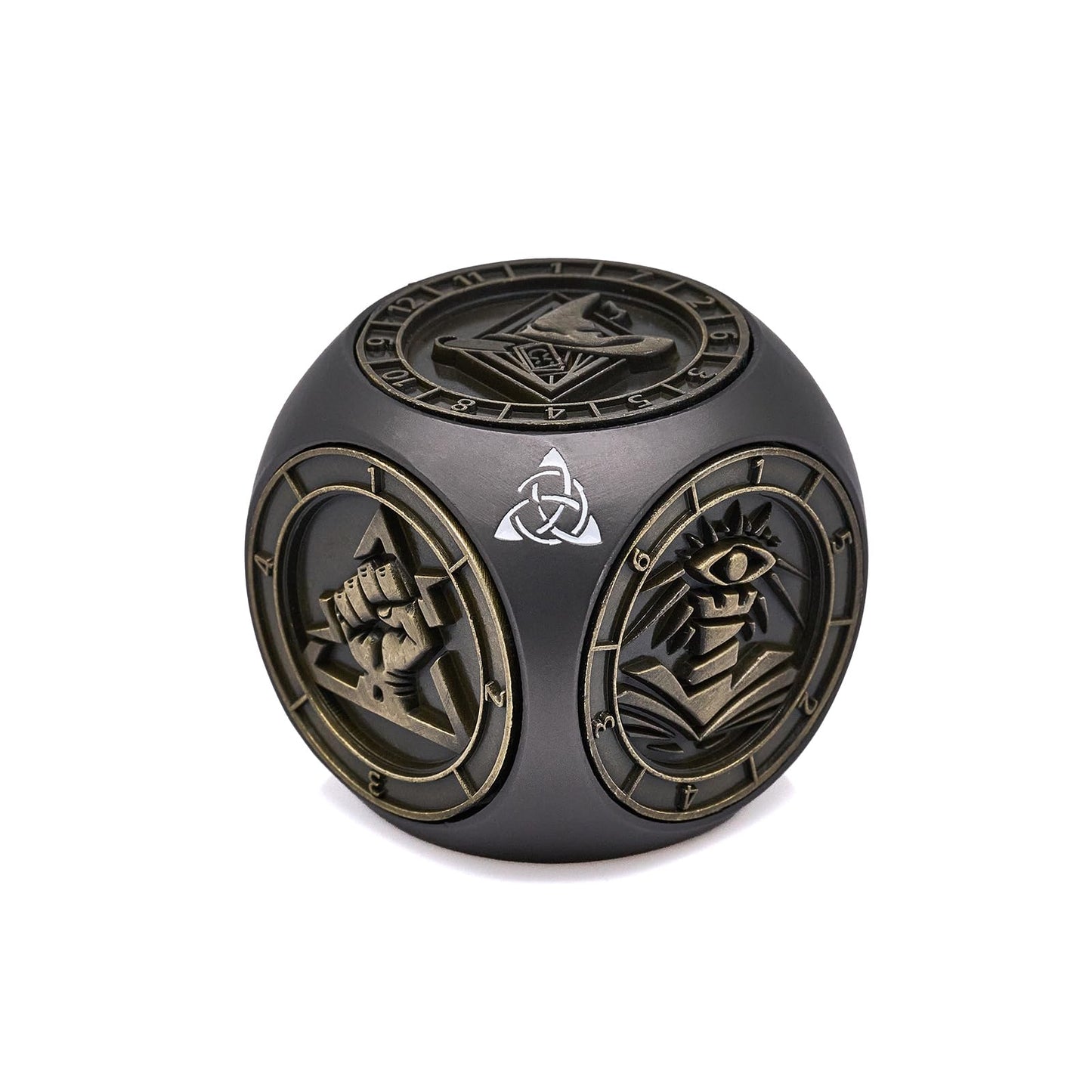 HNCCESG Spinner DND Dice Set – 7-in-1 Metal Polyhedral Dice, Black Bronze