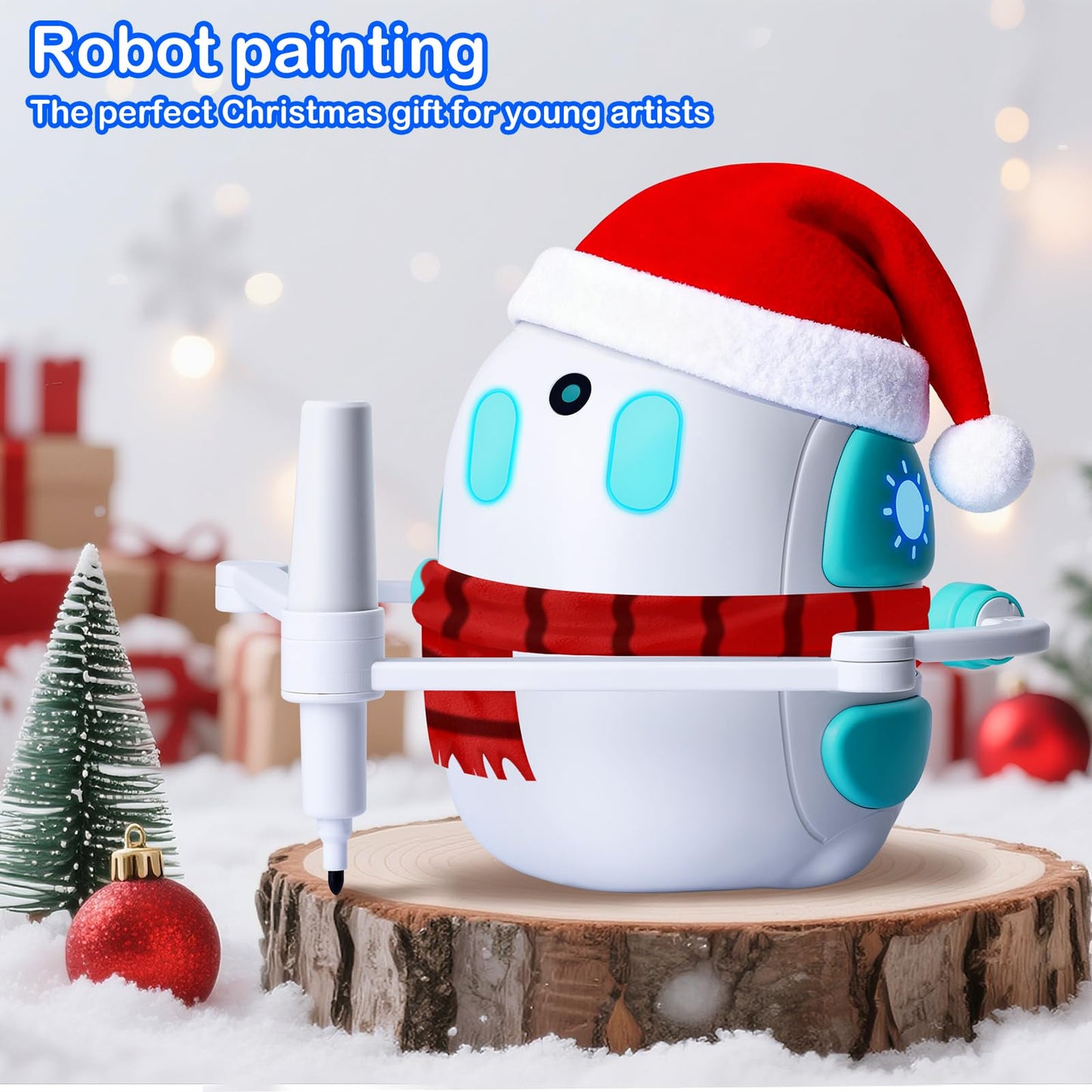 Hoarosall Drawing Robot for Kids – 150 Cards & Voice-Interactive Montessori Painting Toy (Ages 3-8)