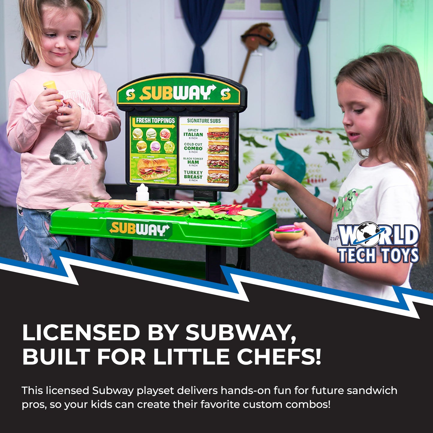 HobbyTron Subway Sandwich Artist 53-Piece Playset – Licensed Subway Kitchen Toy