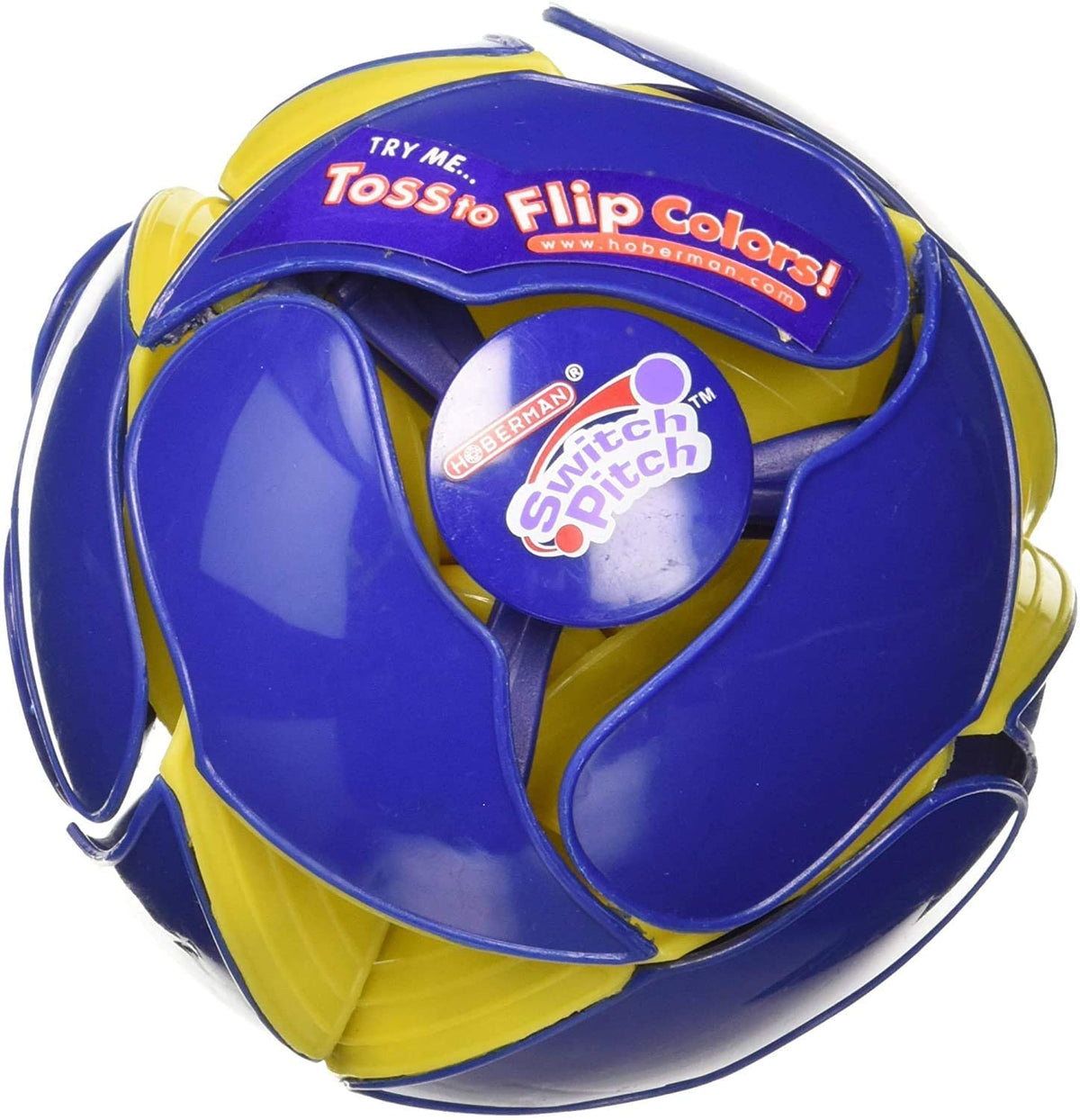 Hoberman Switch Pitch Ball - 1 Pack (Colors and Styles May Vary) | Color-Flipping Toy