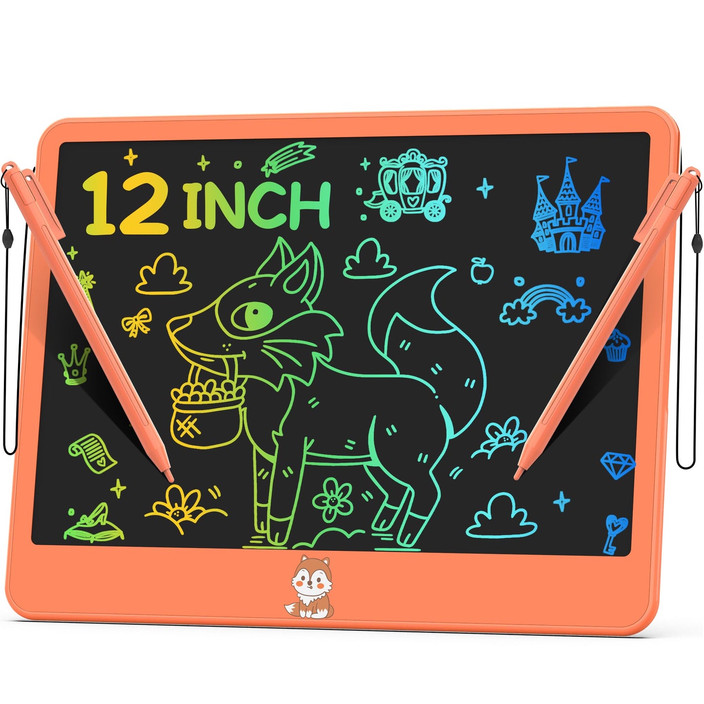 Hockvill 12-Inch LCD Writing Tablet for Kids – Doodle Board with 2 Styluses