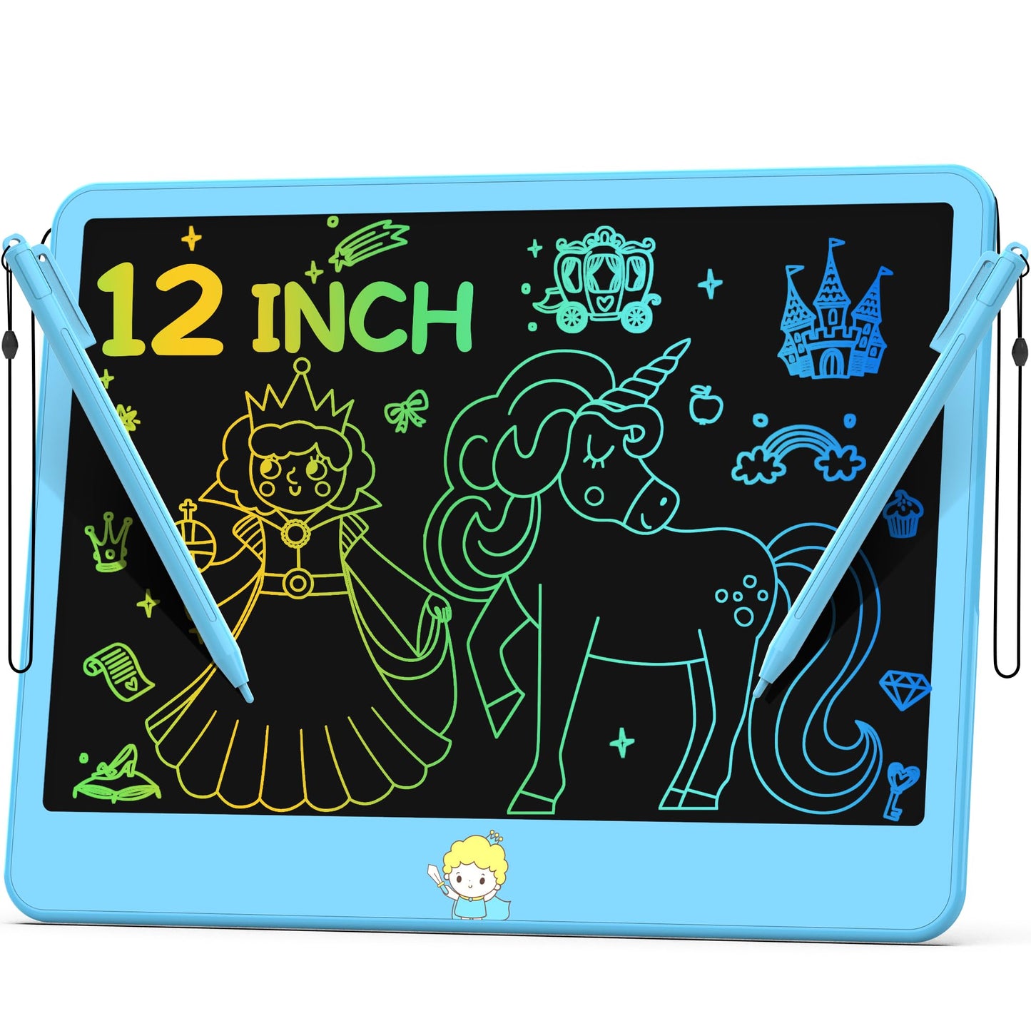 Hockvill 12-Inch LCD Writing Tablet for Kids – Mess-Free Doodle Pad, Travel Friendly