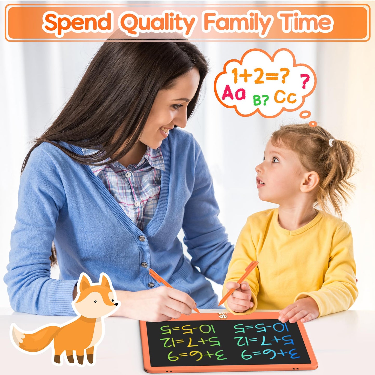 Hockvill 12-Inch LCD Writing Tablet for Kids – Doodle Board with 2 Styluses