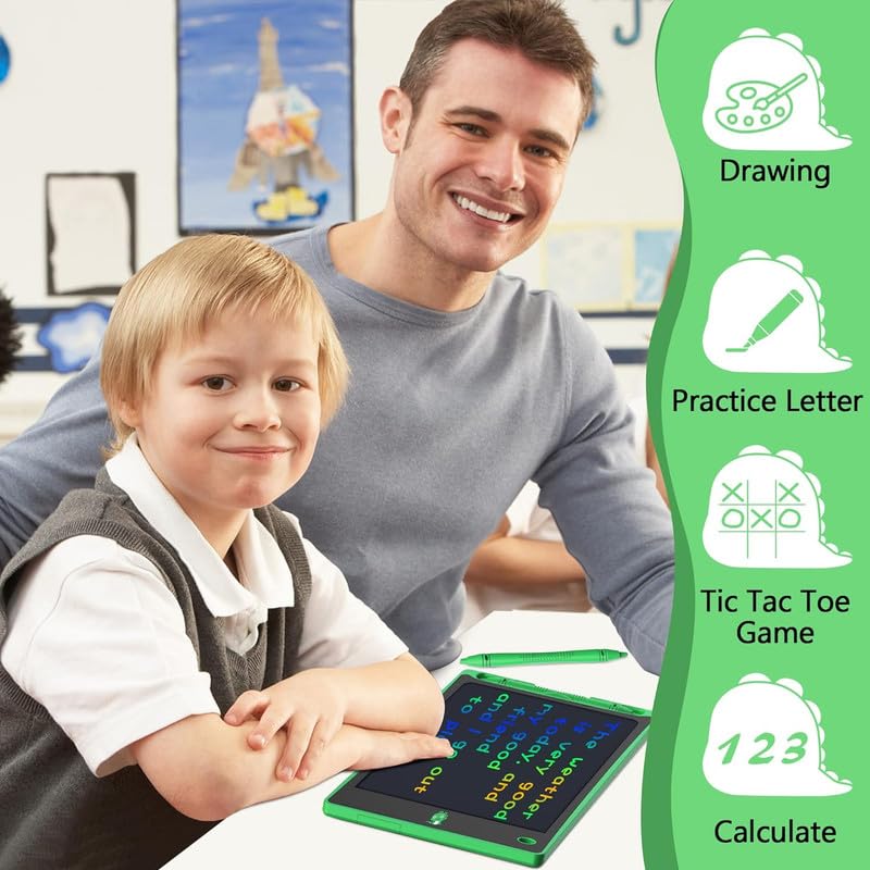 Hockvill 8.8 Inch LCD Writing Tablet for Kids – Doodle Board Travel Toy