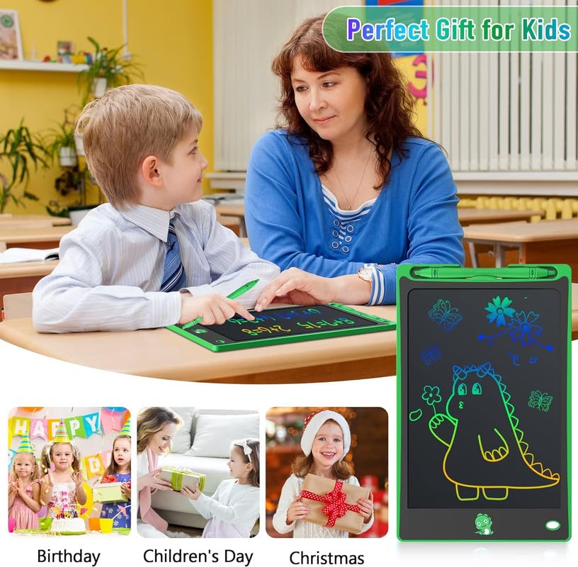 Hockvill 8.8 Inch LCD Writing Tablet for Kids – Doodle Board Travel Toy