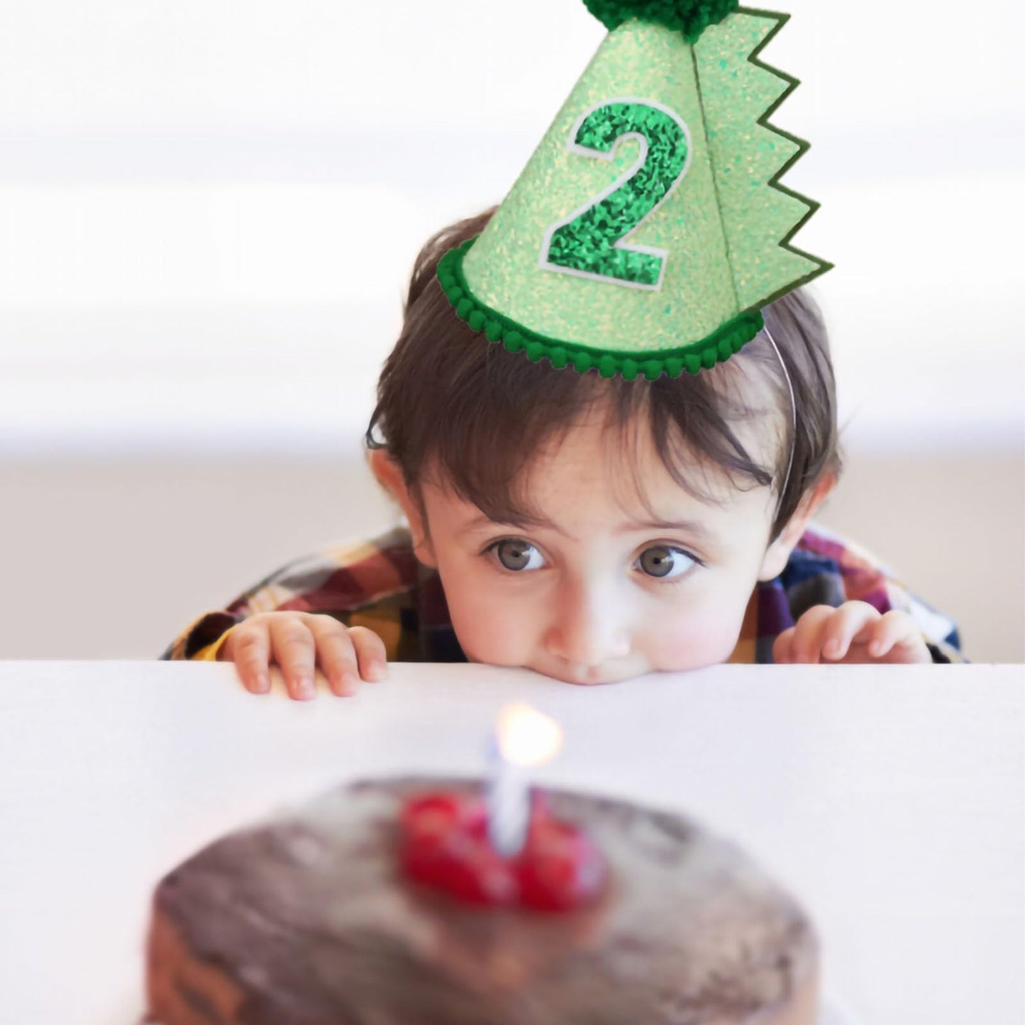 HODIHIWI Dinosaur Birthday Hat – Green Dino Theme Party Accessory for Boys