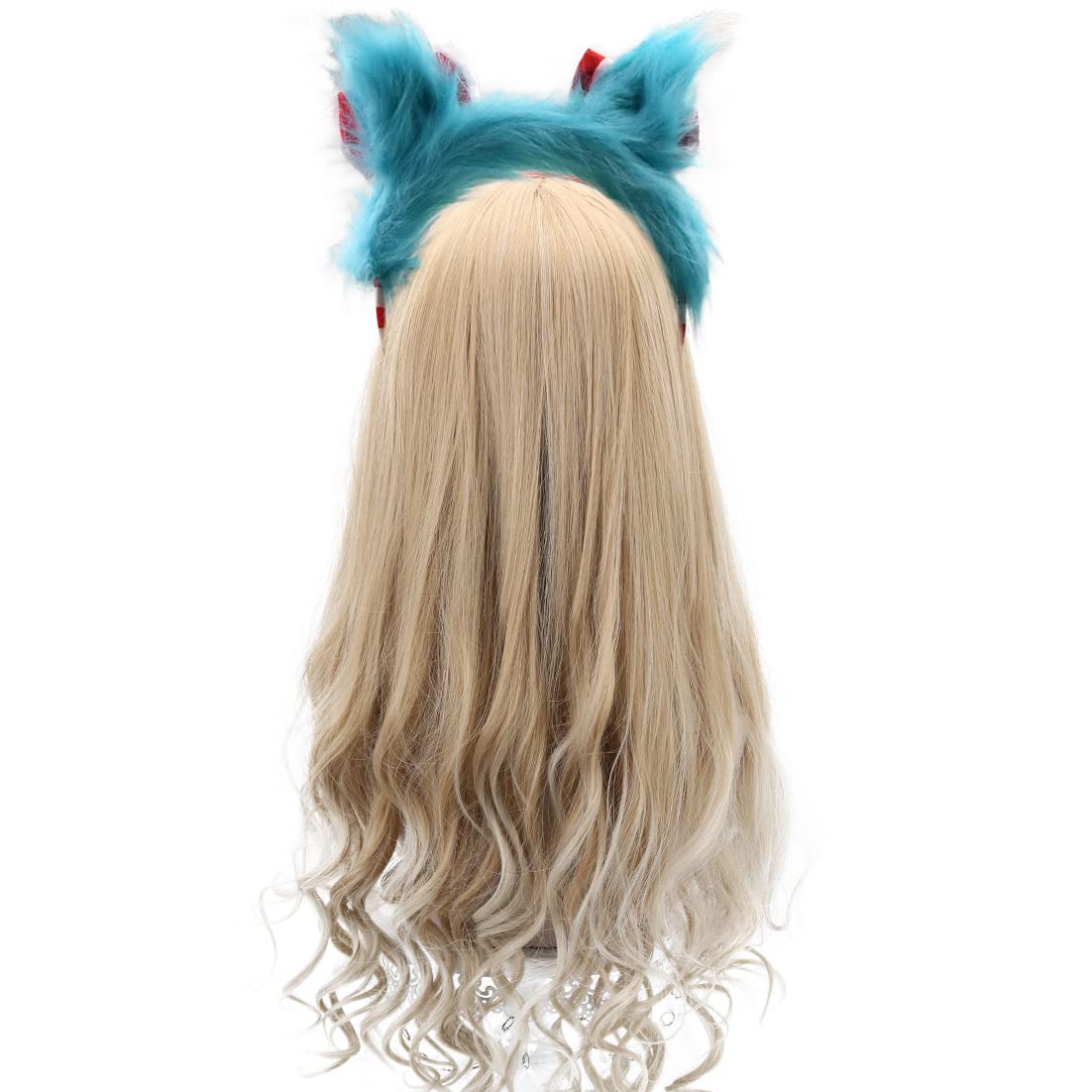 HODRME Blue Pom Pom Fuzzy Headband – Costume Accessory for Kids & Adults