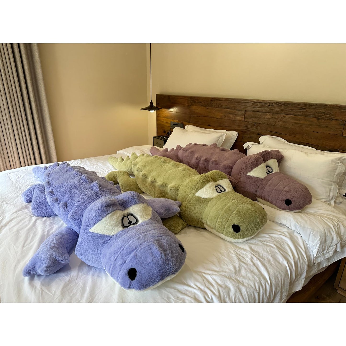 Hofun4U Alligator Plush Pillow - 46-Inch Purple Soft Plush, Gift for Kids & Adults