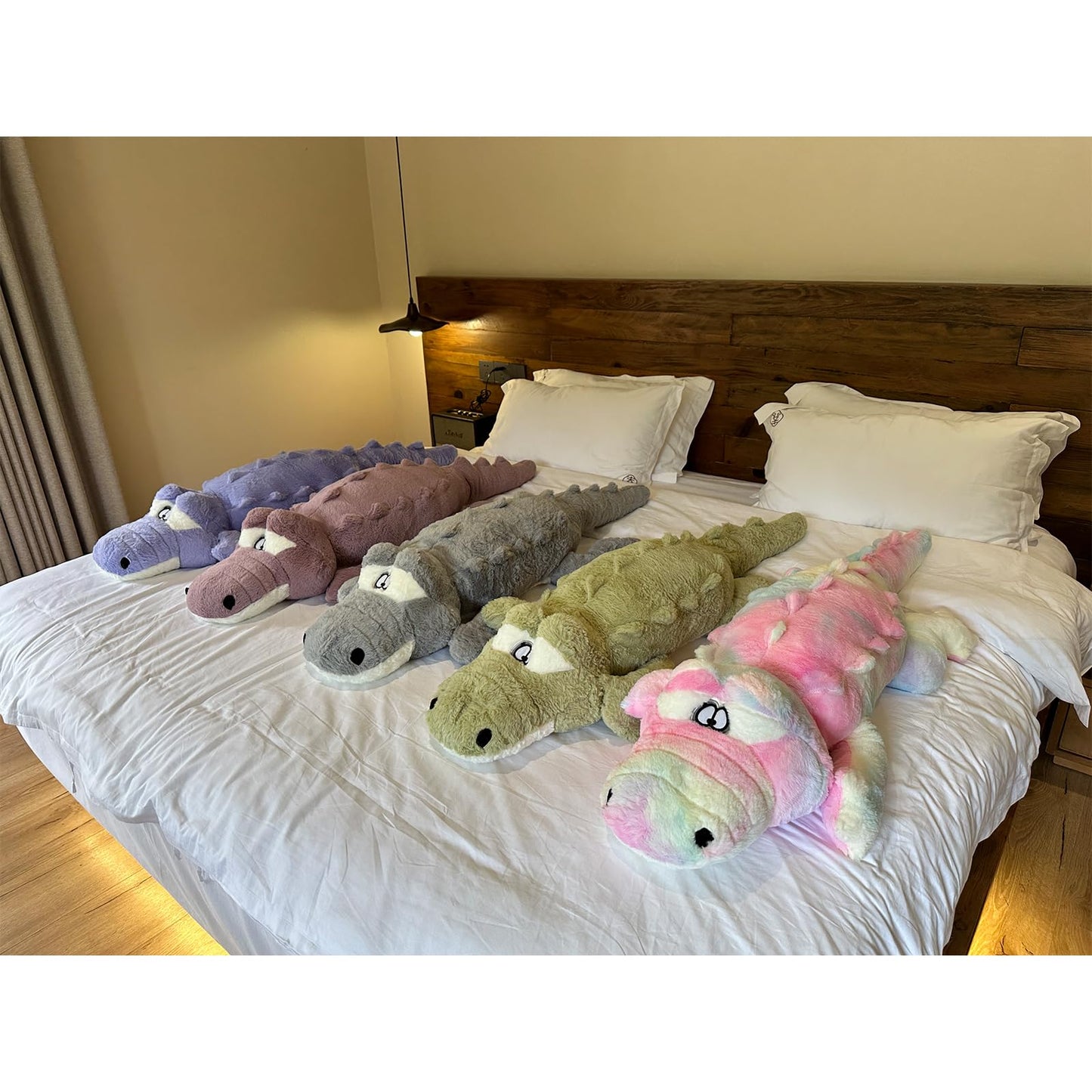 Hofun4U Alligator Plush Pillow - 46-Inch Purple Soft Plush, Gift for Kids & Adults