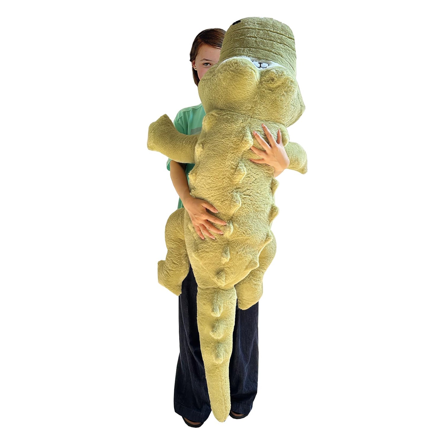 Hofun4U Alligator Plush Pillow 67-Inch Green – Cozy Plush Decor & Gift