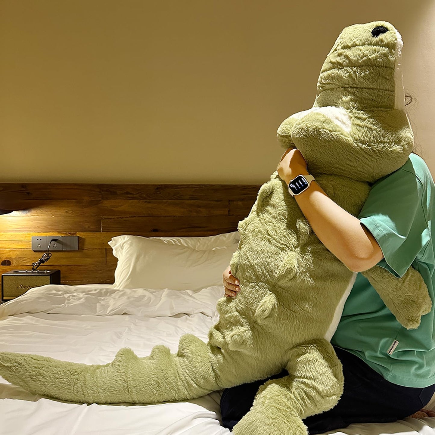 Hofun4U Alligator Plush Pillow 67-Inch Green – Cozy Plush Decor & Gift
