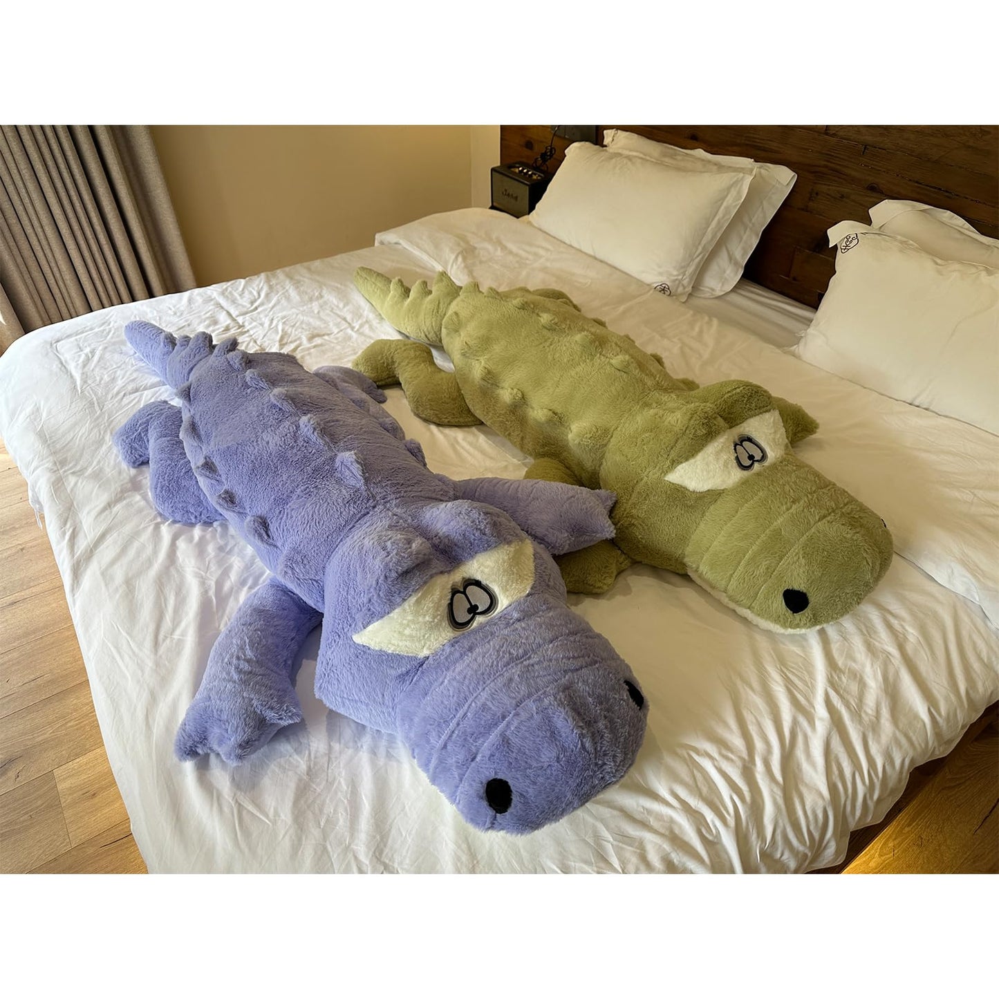 Hofun4U Alligator Plush Pillow 67-Inch Green – Cozy Plush Decor & Gift