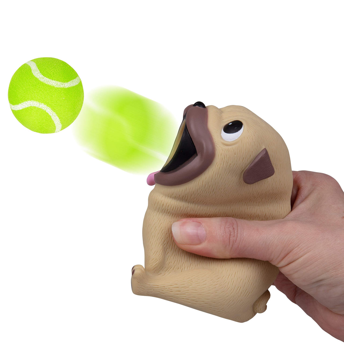 Hog Wild Pug Ball Popper Toy – Air-Powered Foam Ball Shooter (20 ft)