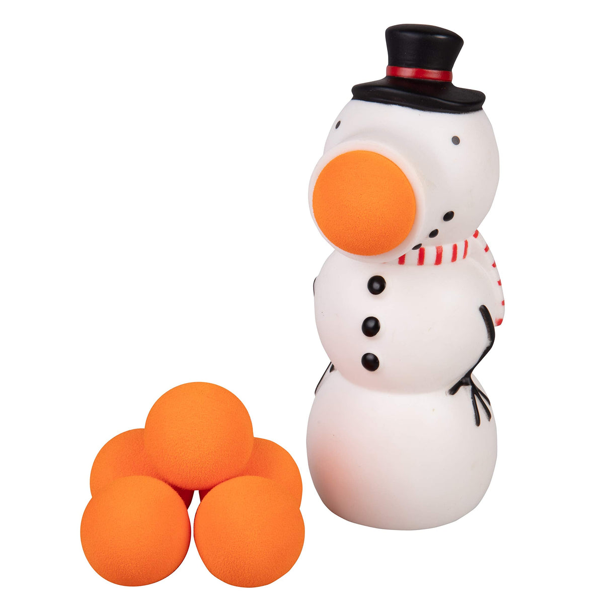 Hog Wild Christmas Snowman Ball Popper Toy – Air-Powered Foam Ball Shooter (Up to 20 ft)