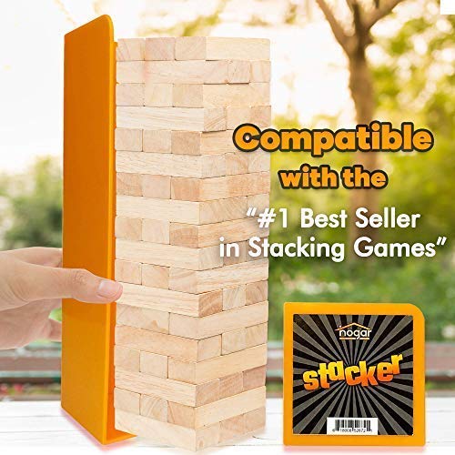 Hogar Wood Block Tower Stacking Tray – Compatible with Tipsy Tower, Lewo, WE Games
