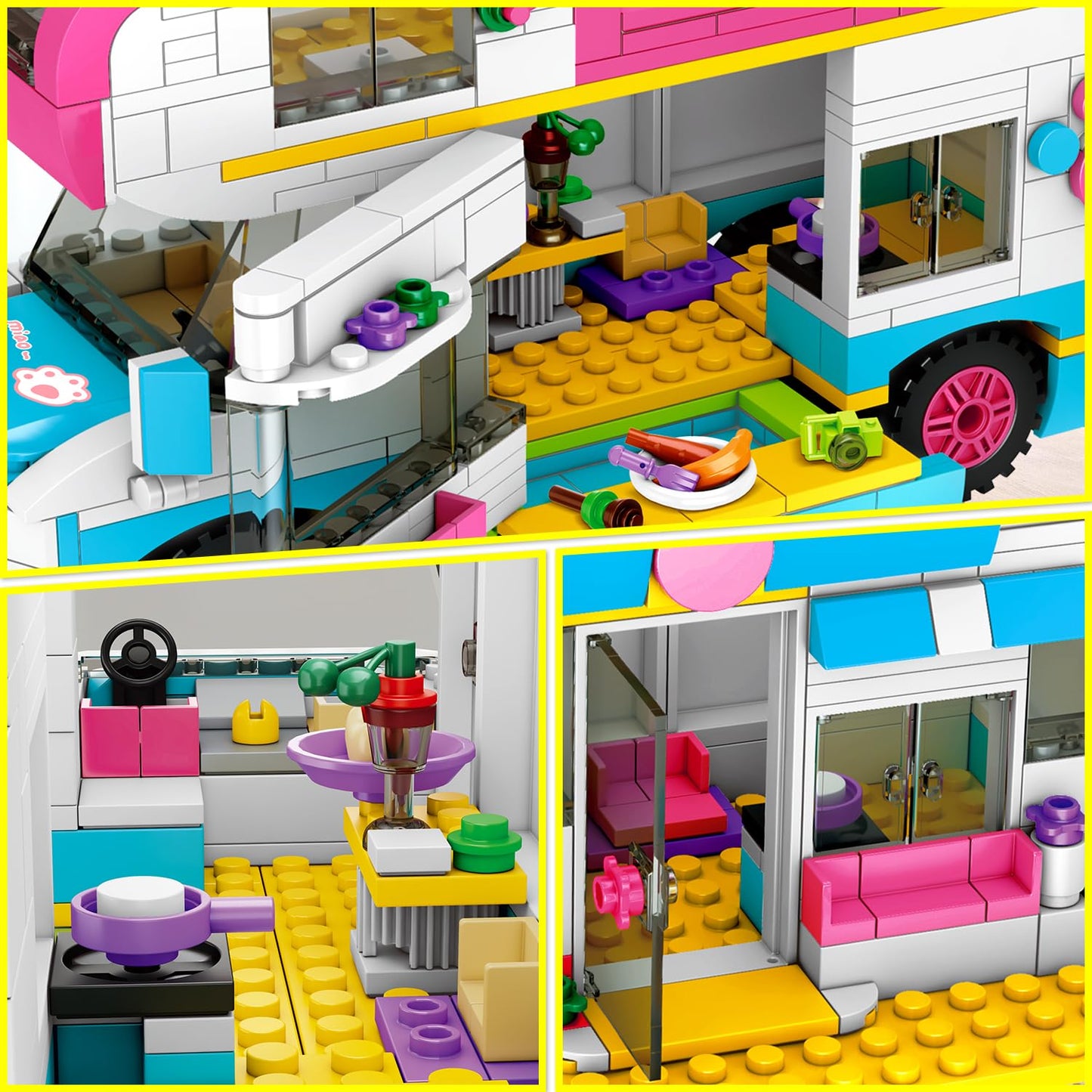 HOGOKIDS 3-in-1 Camper Van Building Set – 494 PCS for Kids 6–12
