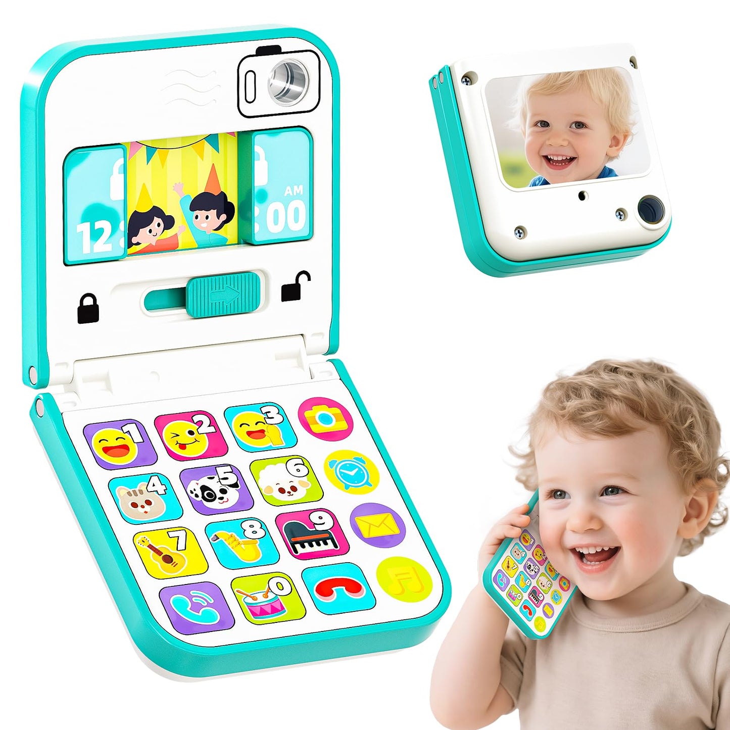 HOLA Baby Phone Toy for 12–24 Months | Learning Numbers & Light-Up Sounds