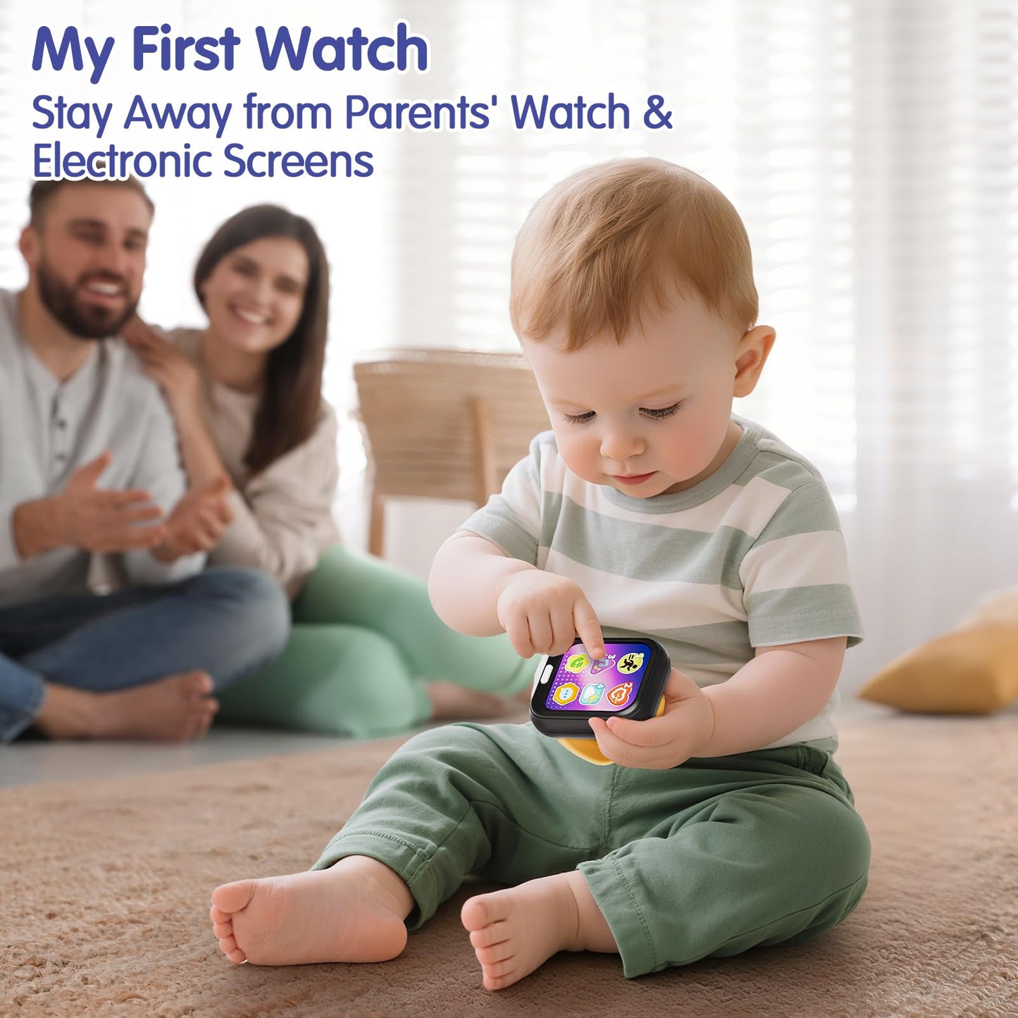 HOLA 7-Function Baby Watch Toy for 6-18 Months – Learning & Travel Toy