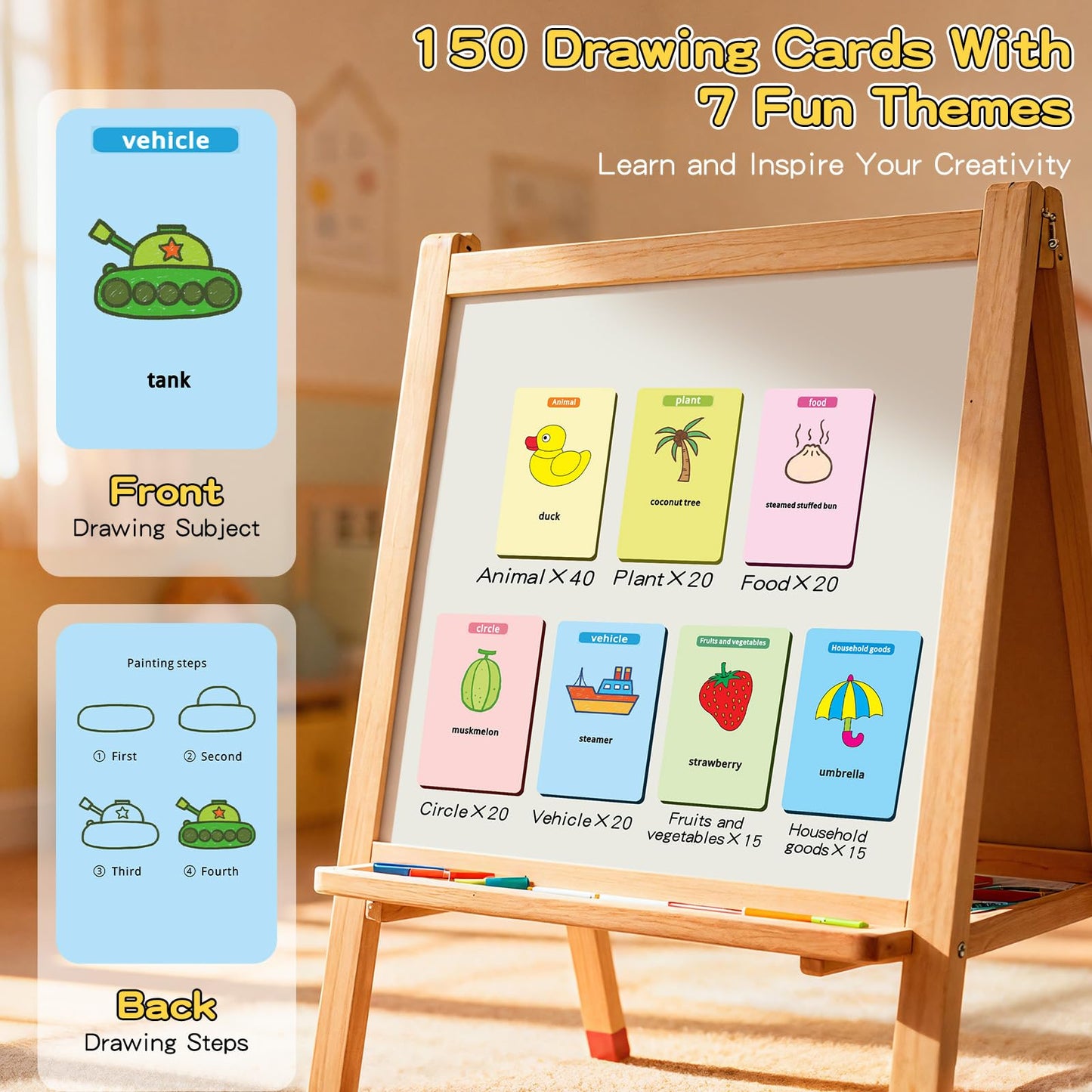 HOLIBIBE Drawing Robot for Kids – Interactive Educational Toy with Cards, 12 Markers & Voice Guidance