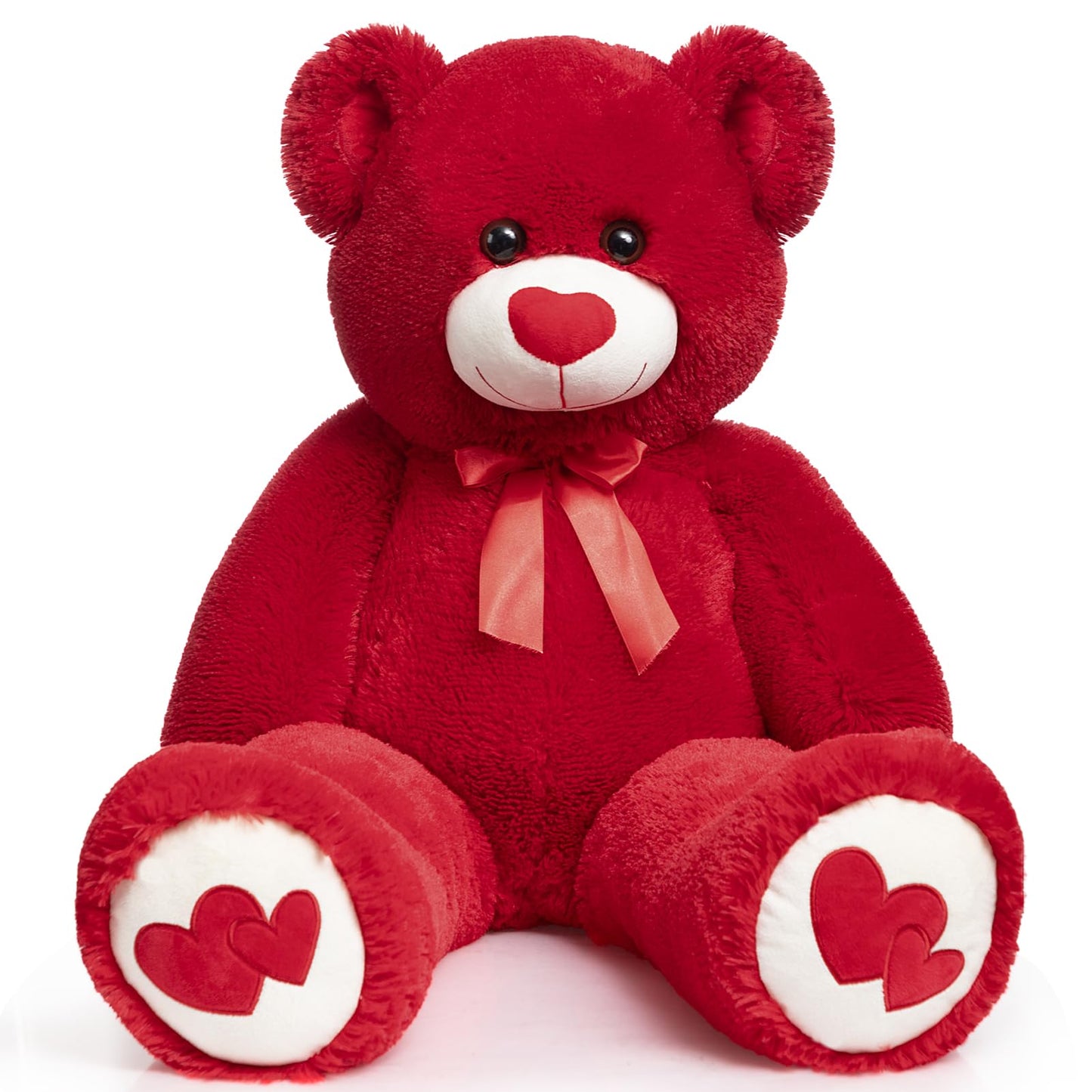 HollyHOME 36-Inch Red Teddy Bear with Heart – Large Plush Gift