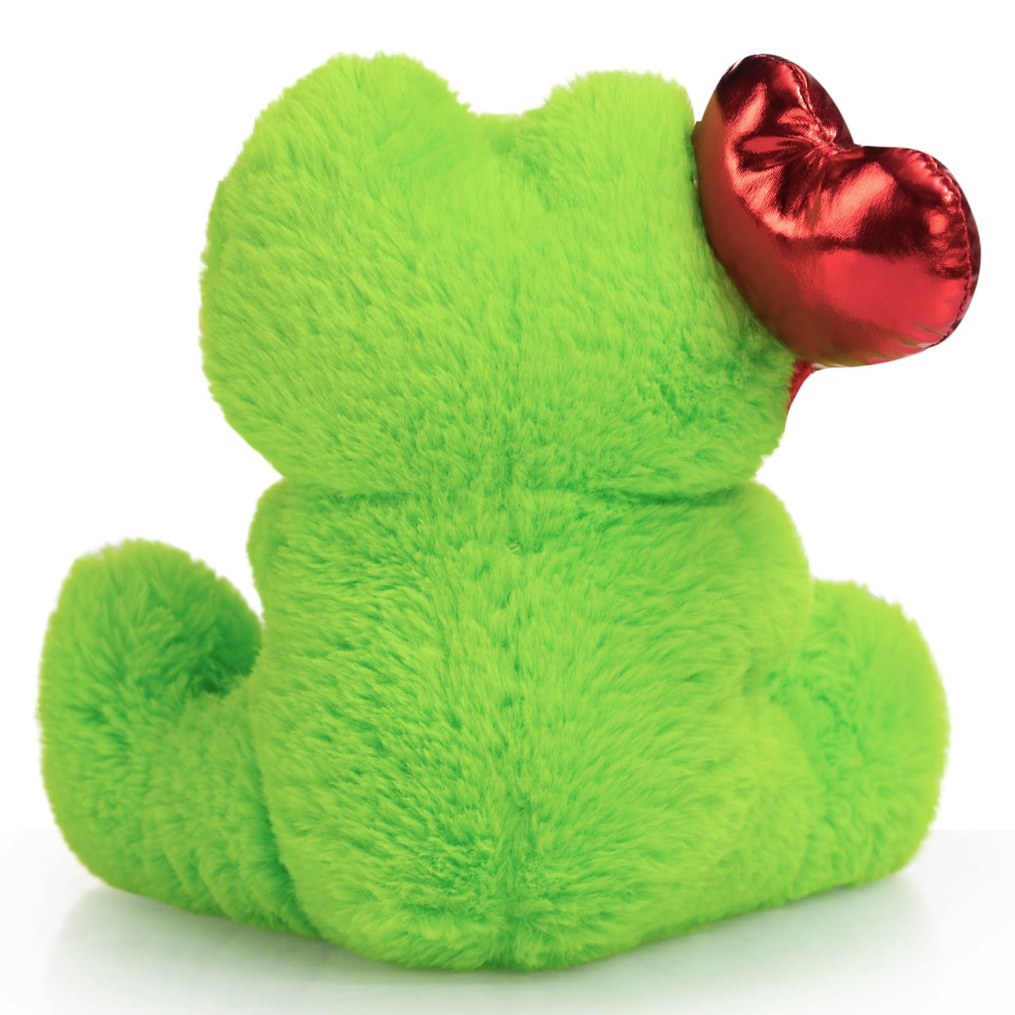 HollyHOME Frog Plush – 10-Inch Valentine Gift with Red Heart Balloon