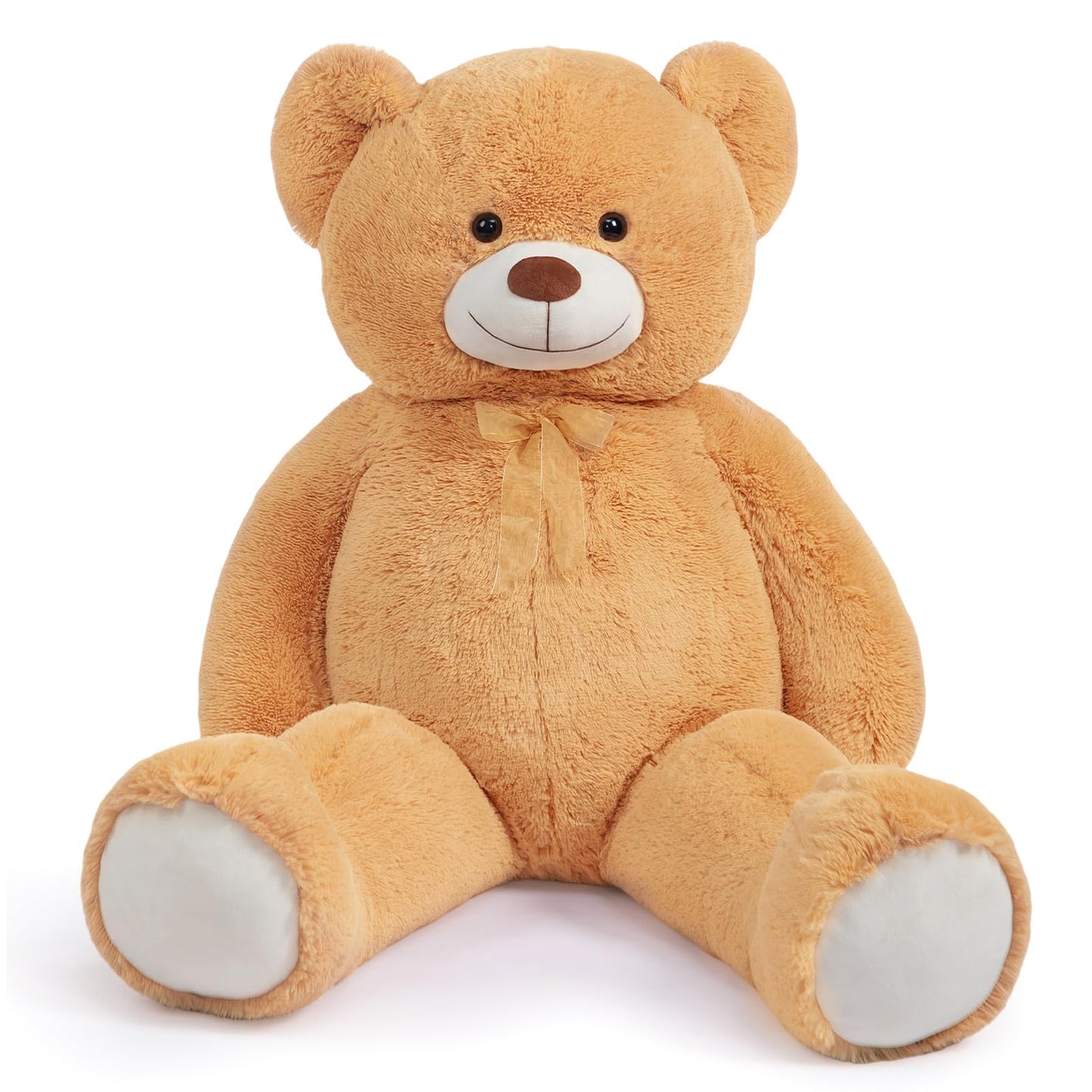 HollyHOME Giant Teddy Bear 48-Inch Tan Plush – Big Teddy Gift for Kids & Loved Ones