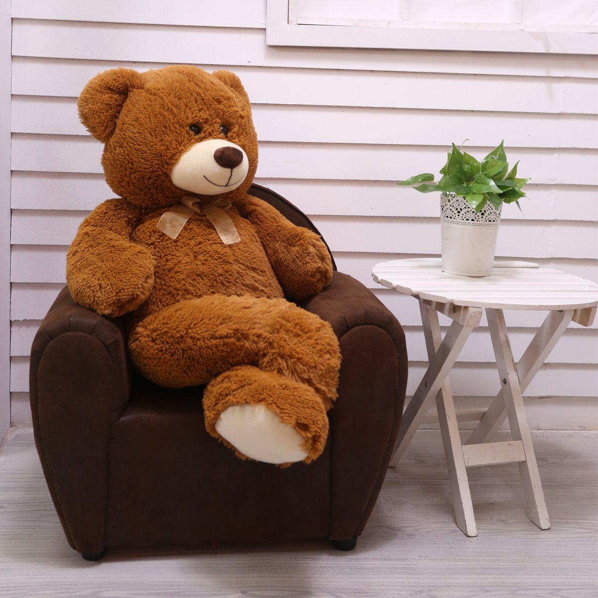 HollyHOME Big Teddy Bear - 36-Inch Brown Plush Stuffed Animal Gift