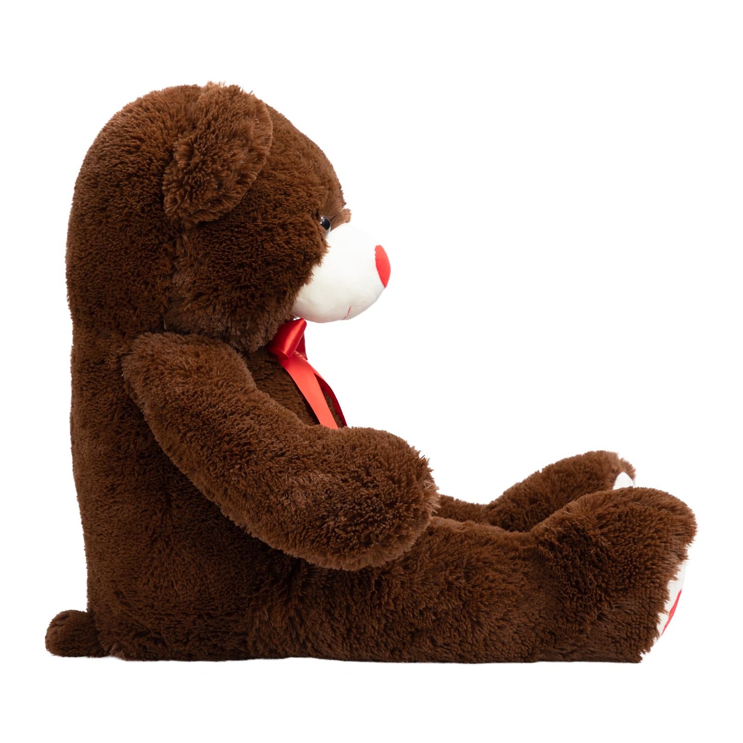 HollyHOME Big Teddy Bear Plush - 36-Inch Chocolate Bear with Red Heart | Giftable Comfort
