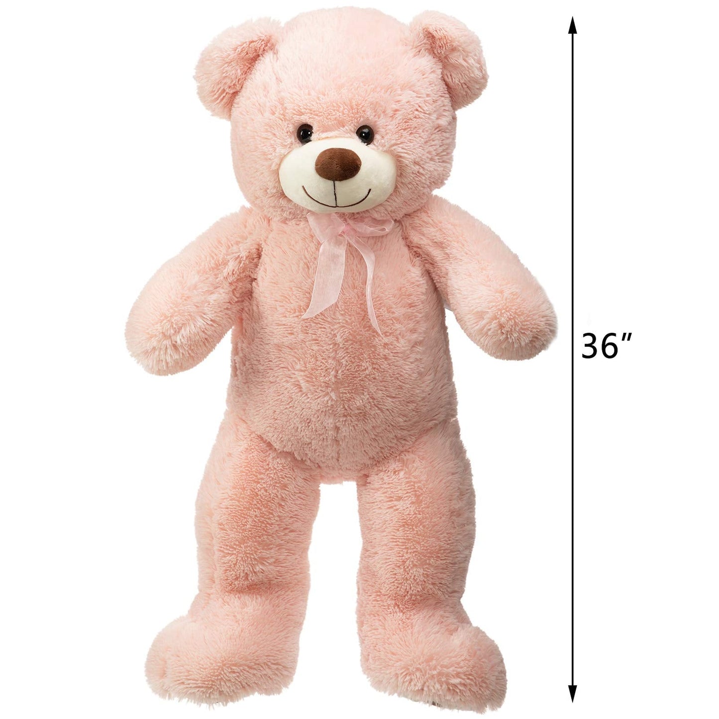 HollyHOME 36-Inch Pink Teddy Bear | Large Plush Stuffed Animal Gift