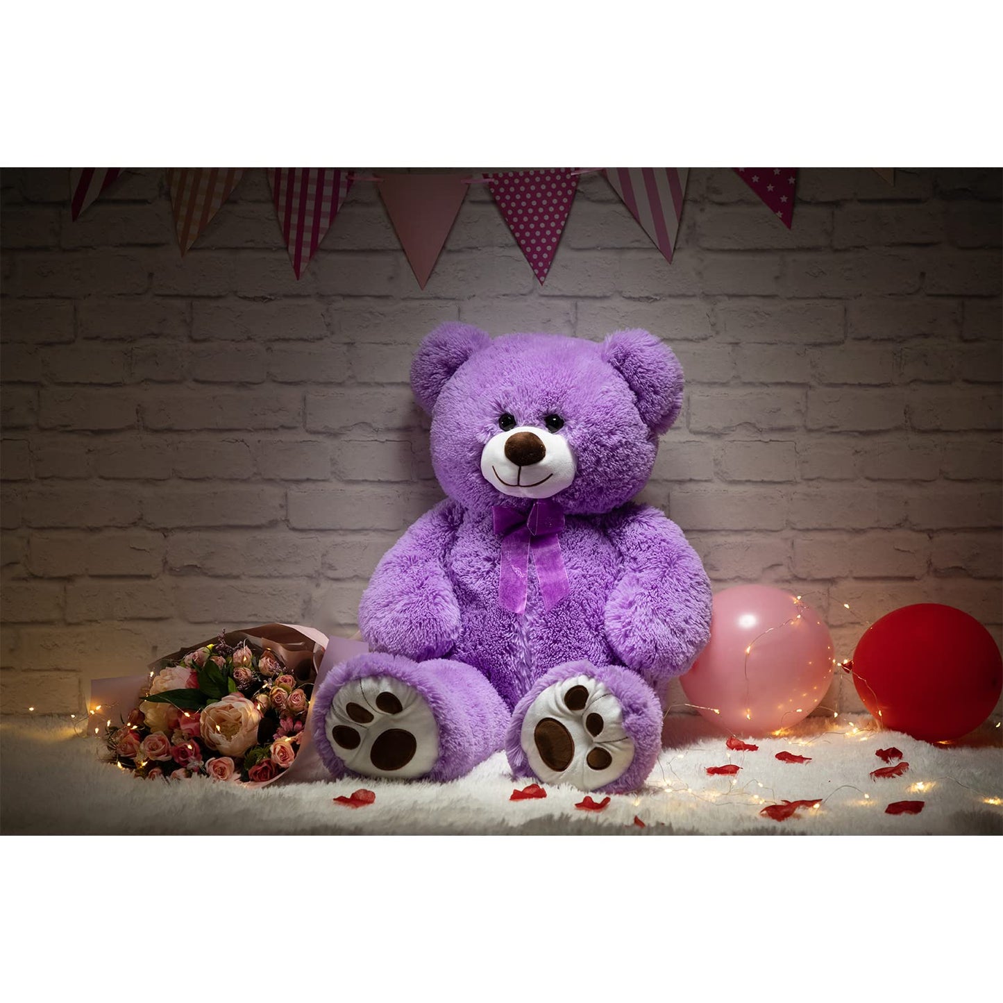HollyHOME 36-inch Giant Teddy Bear with Footprint – Ultra-Soft Plush Gift