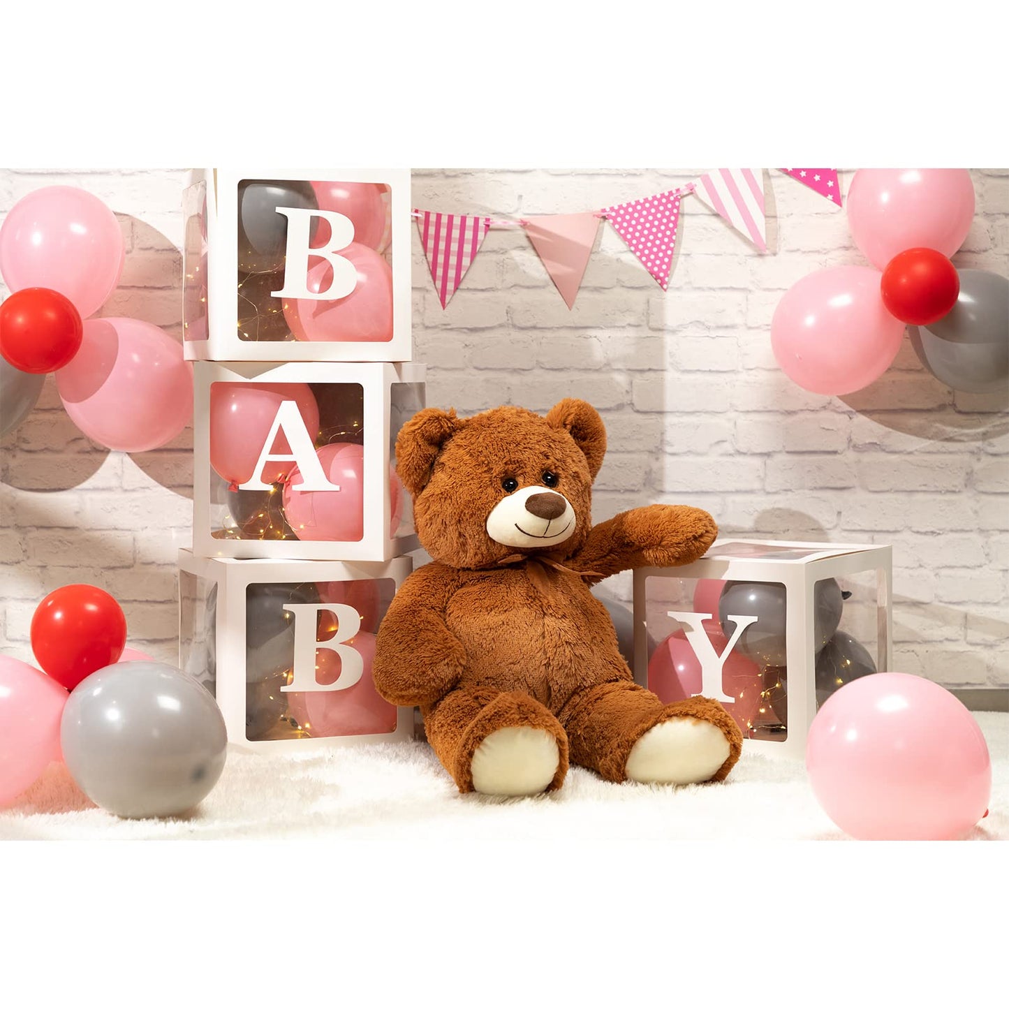 HollyHOME Big Teddy Bear - 36-Inch Brown Plush Stuffed Animal Gift