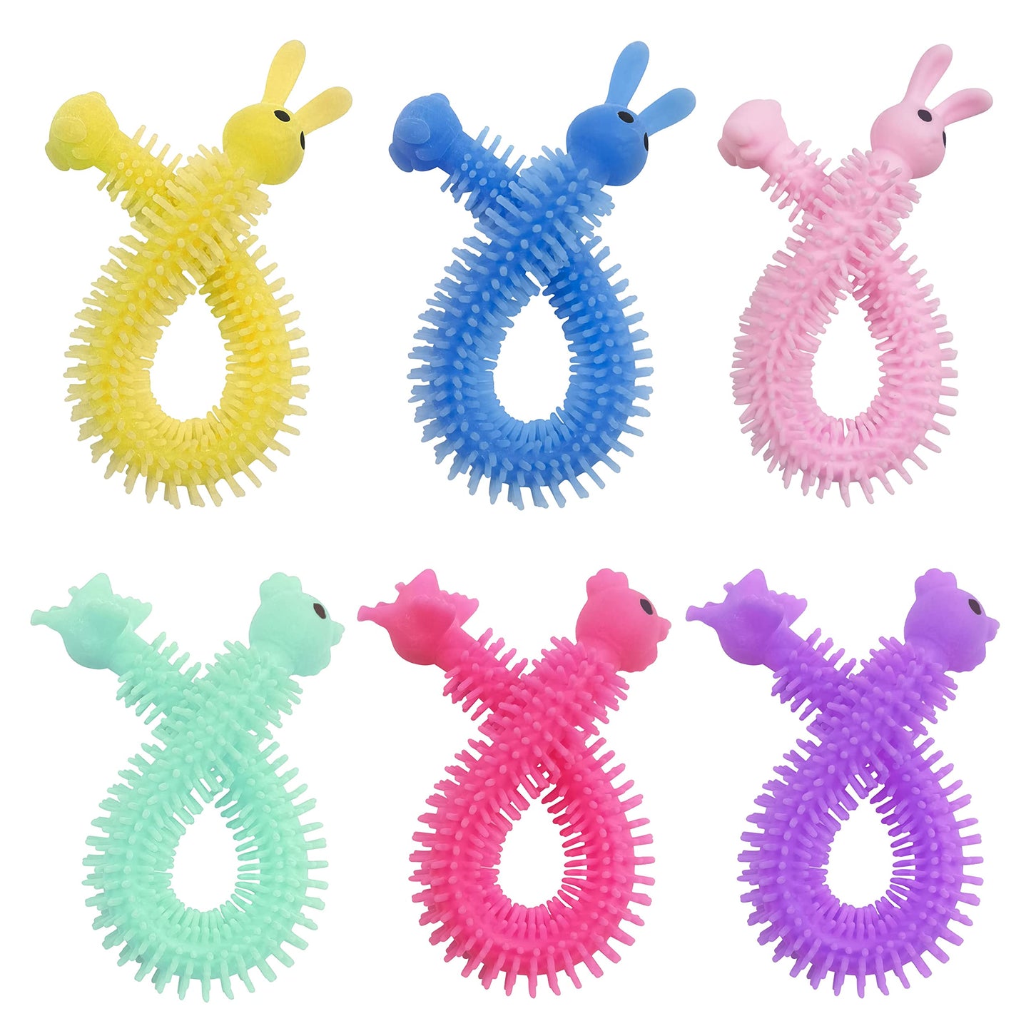 Holydeck Easter Stretchy Strings 24-Pack – Rabbit & Chick Theme Party Favors