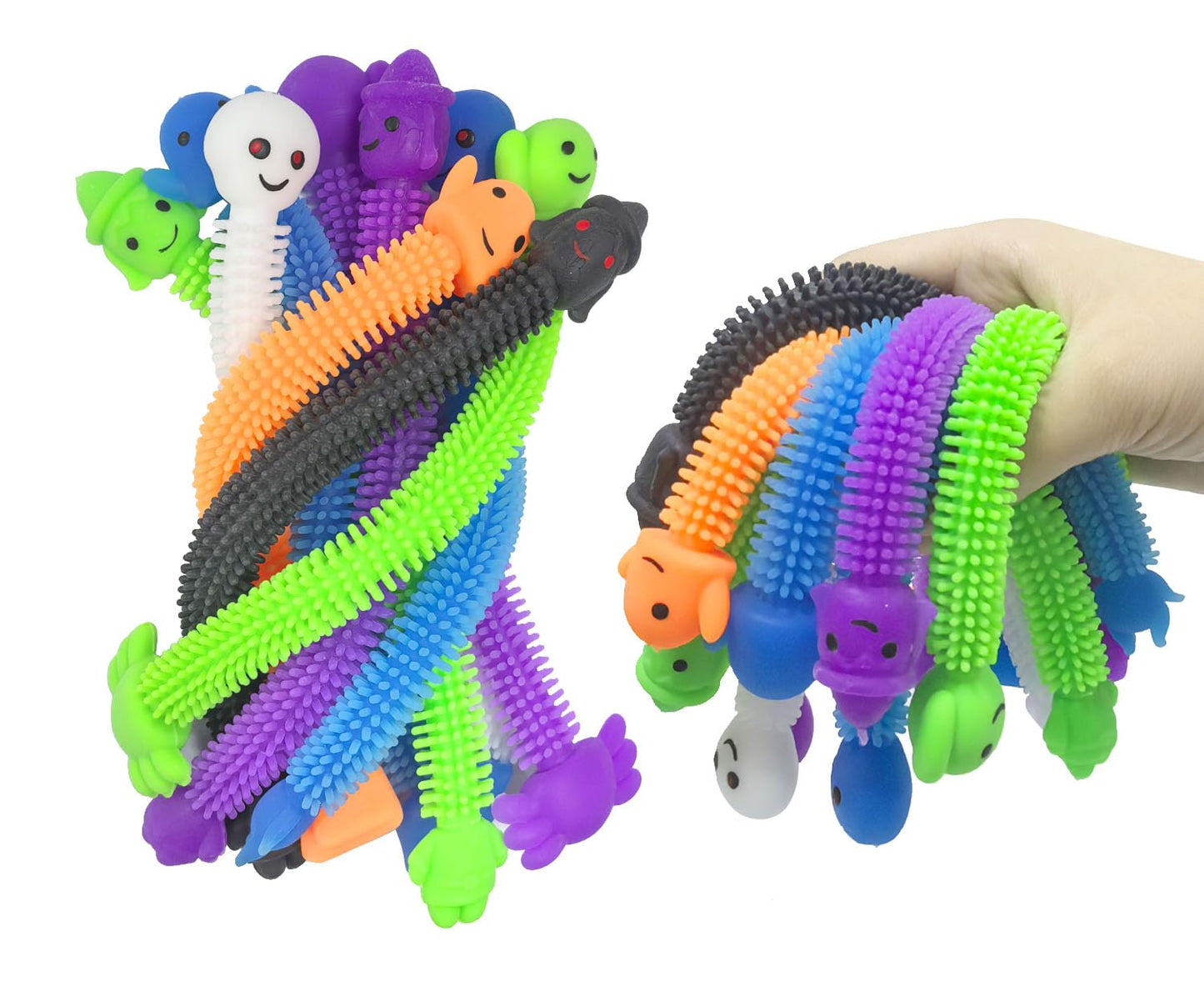 Holydeck 24 Pack Halloween Stretchy Strings – Sensory Fidget Toys for Kids, Party Favors, Stress Relief & Anti-Anxiety