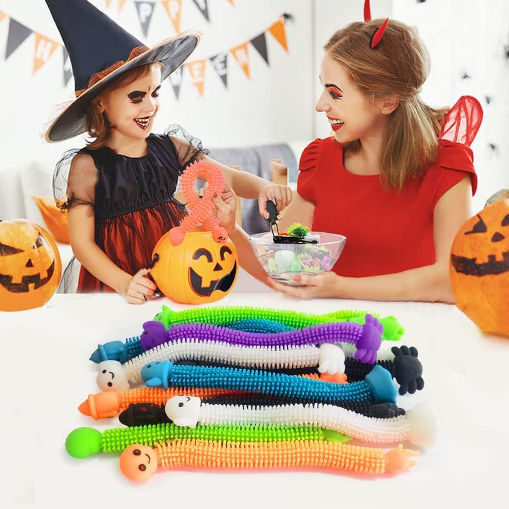 Holydeck 24 Pack Halloween Stretchy Strings – Sensory Fidget Toys for Kids, Party Favors, Stress Relief & Anti-Anxiety